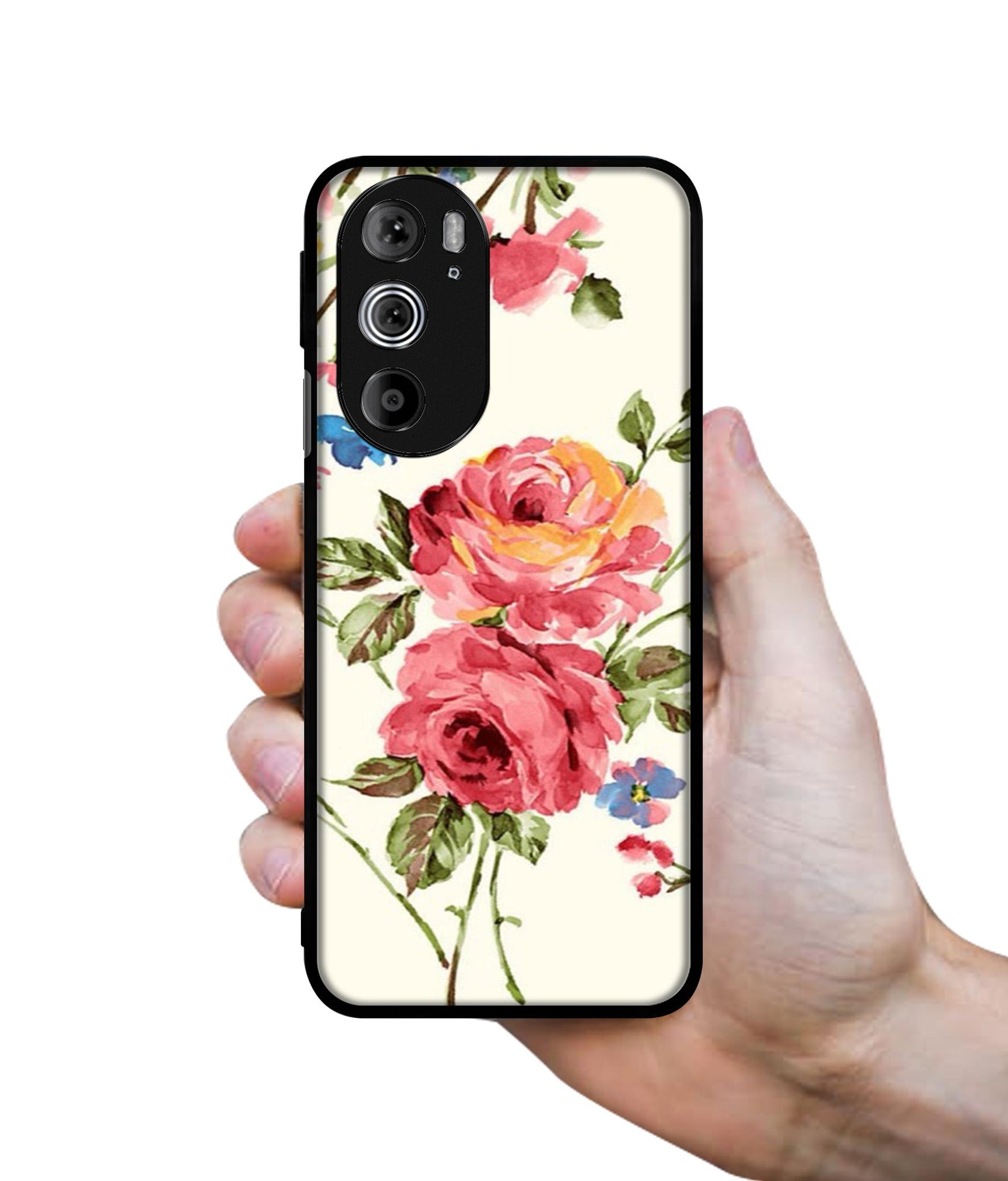 Vintage Painting Flower Designer 2D Printed Back Case Cover for Motorola edge 30 Pro 5G