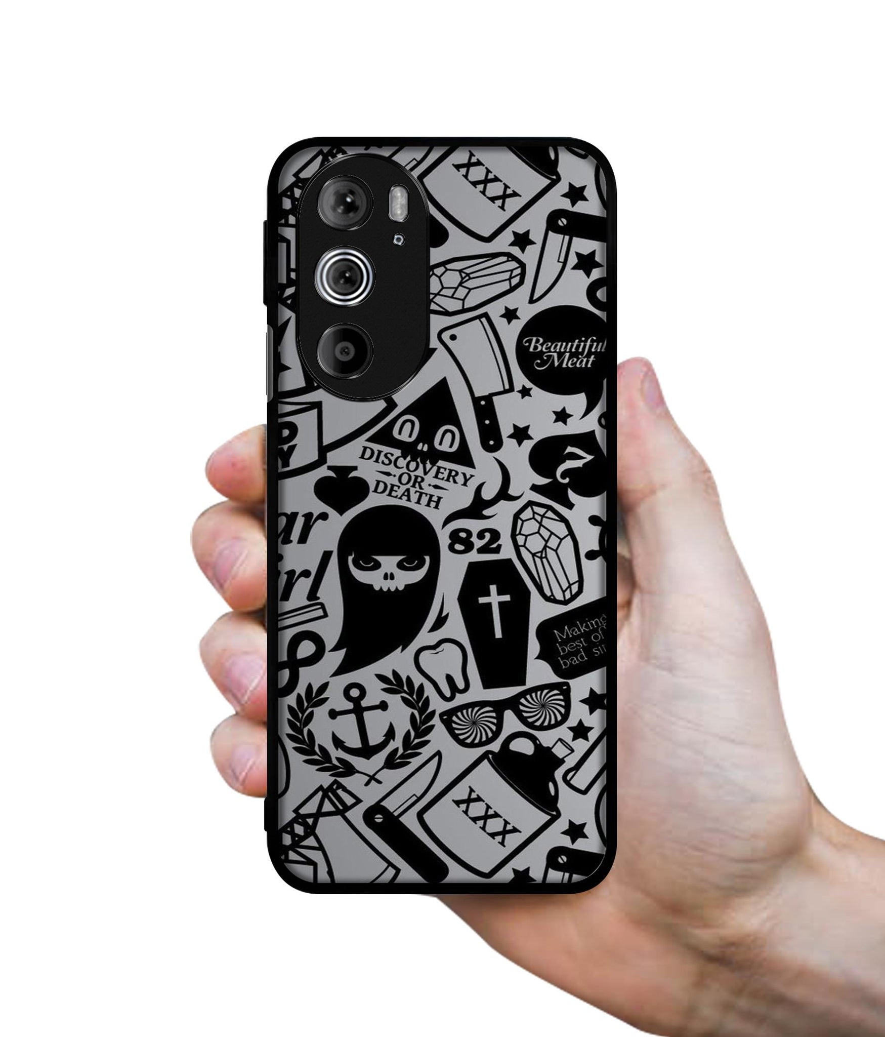 Discover Or Death Designer 2D Printed Back Case Cover for Motorola edge 30 Pro 5G