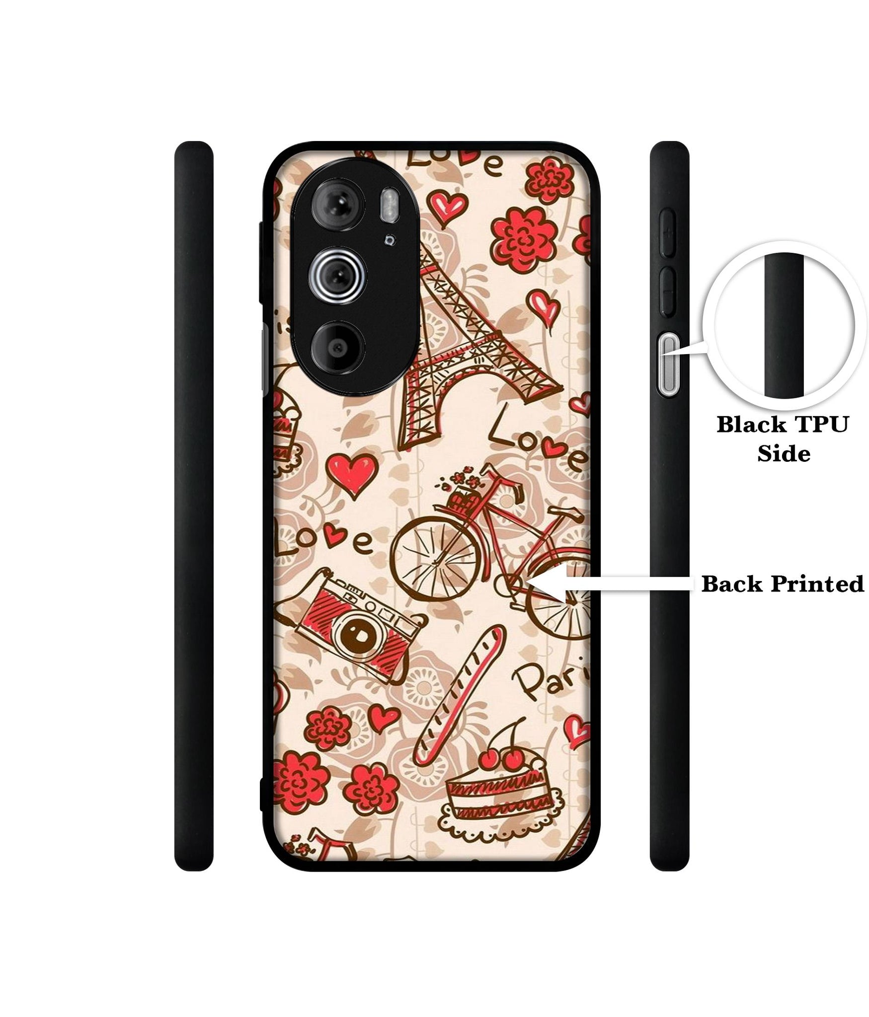 Vintage Paris Designer 2D Printed Back Case Cover for Motorola edge 30 Pro 5G