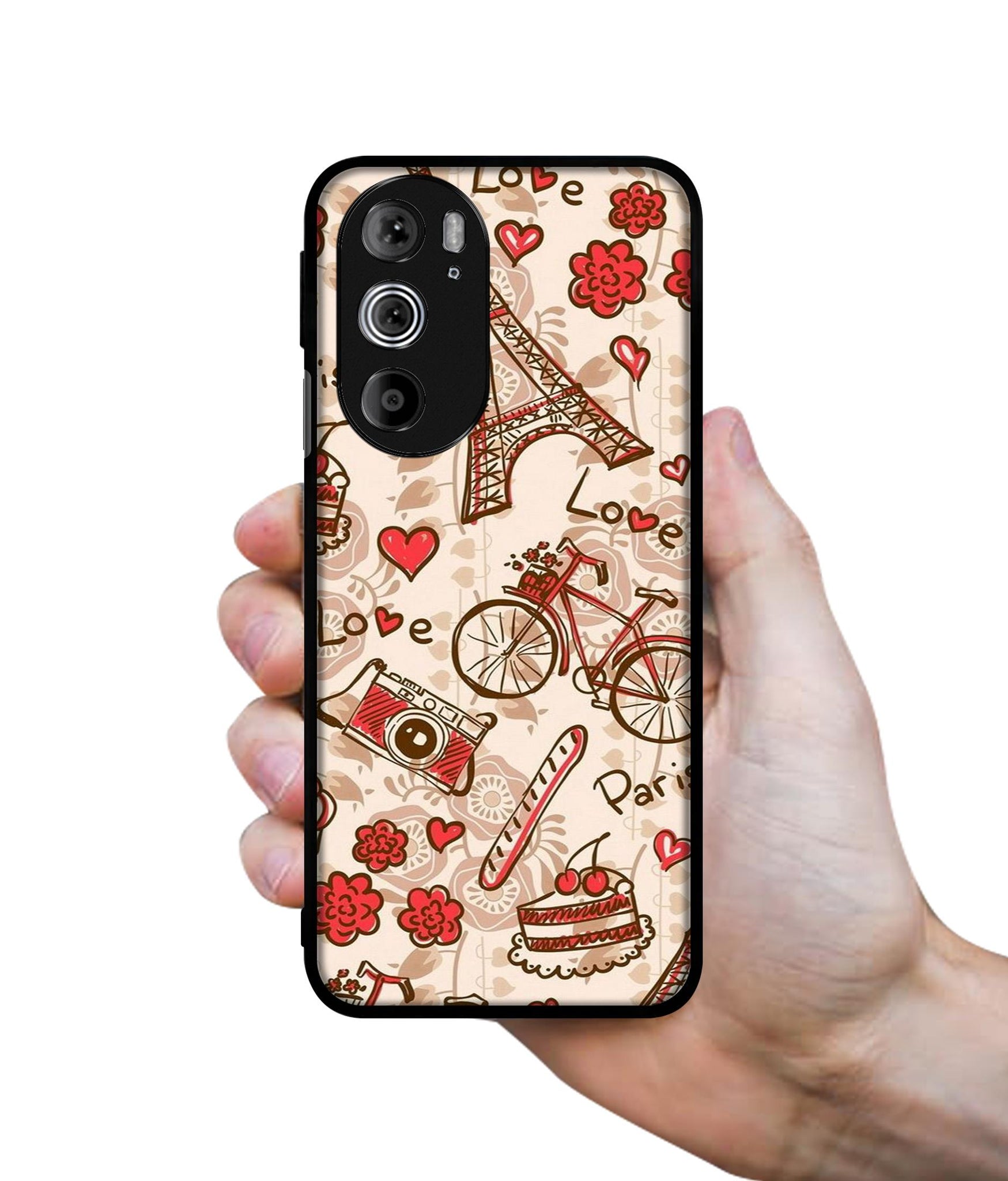 Vintage Paris Designer 2D Printed Back Case Cover for Motorola edge 30 Pro 5G