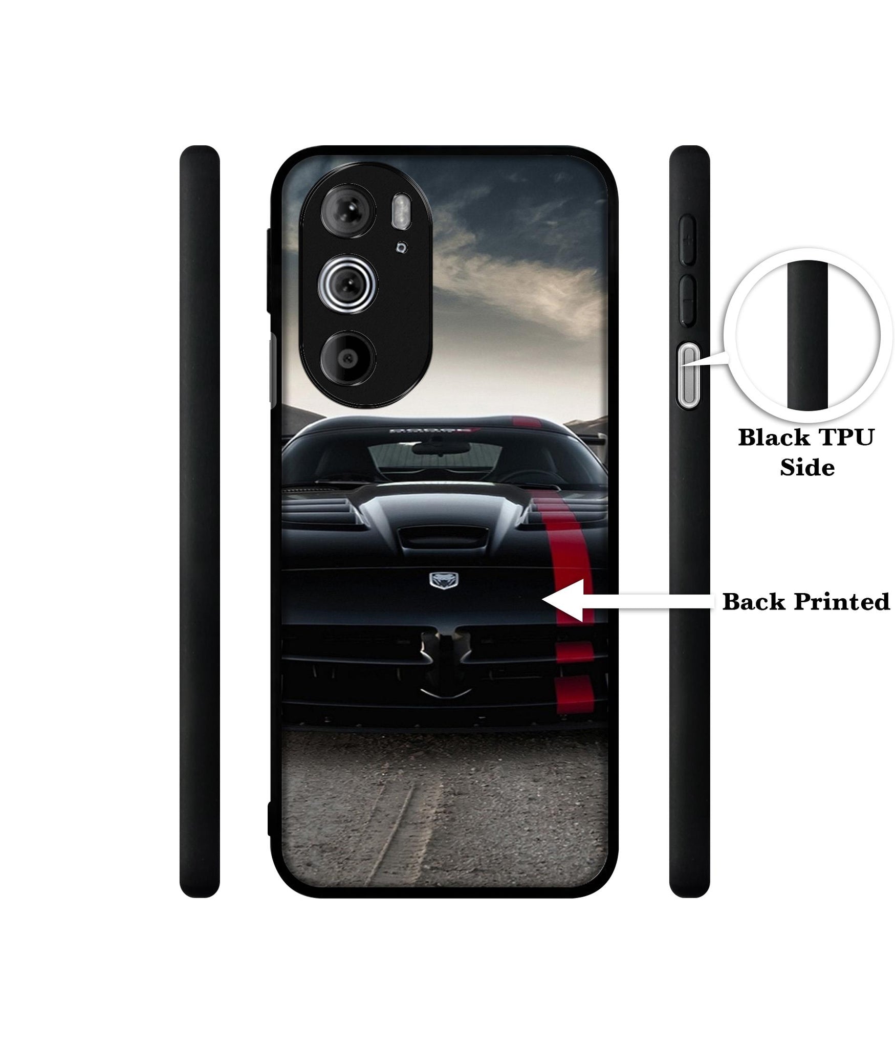 Sports Car Pattern Designer 2D Printed Back Case Cover for Motorola edge 30 Pro 5G