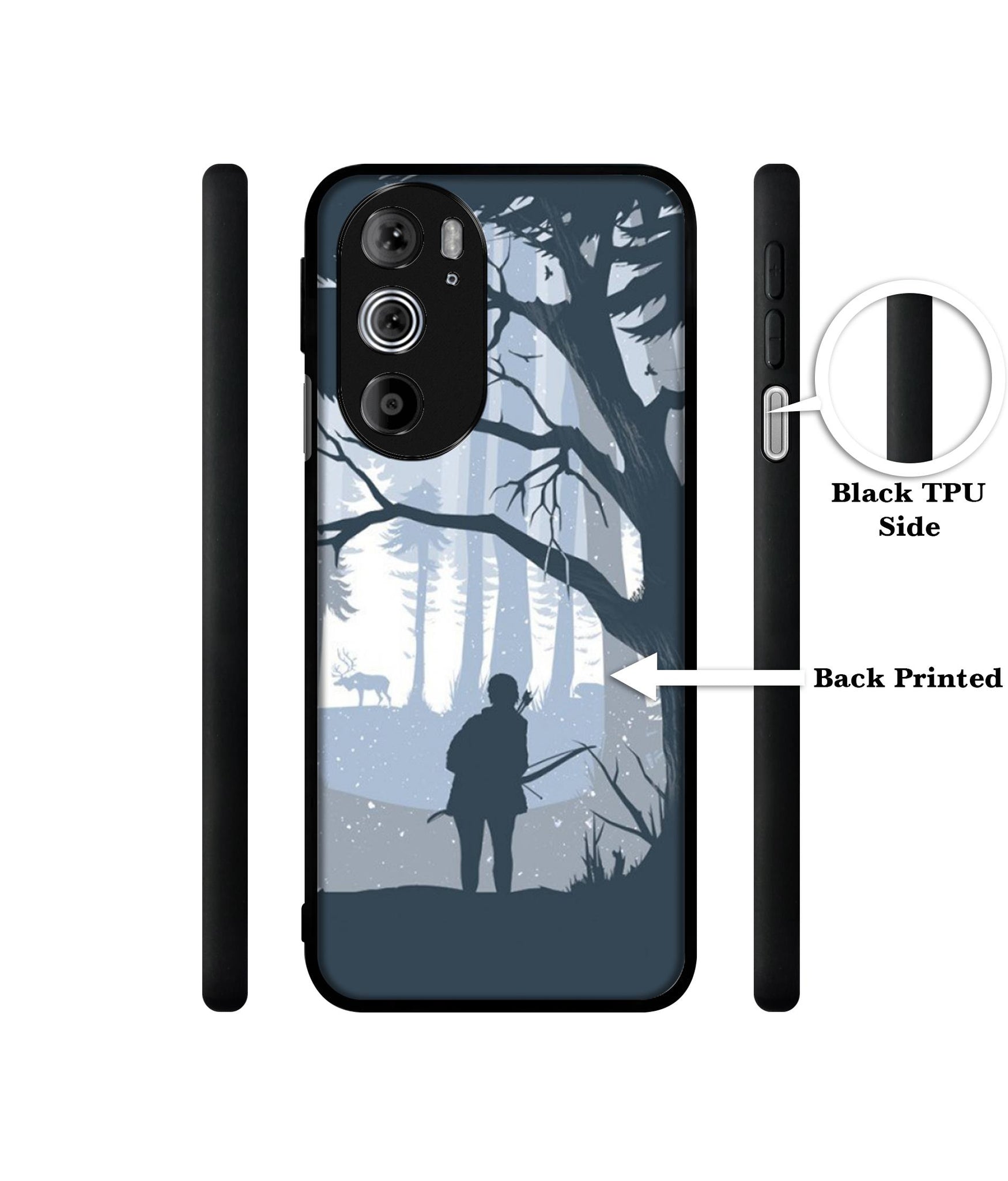 Hunter Designer 2D Printed Back Case Cover for Motorola edge 30 Pro 5G
