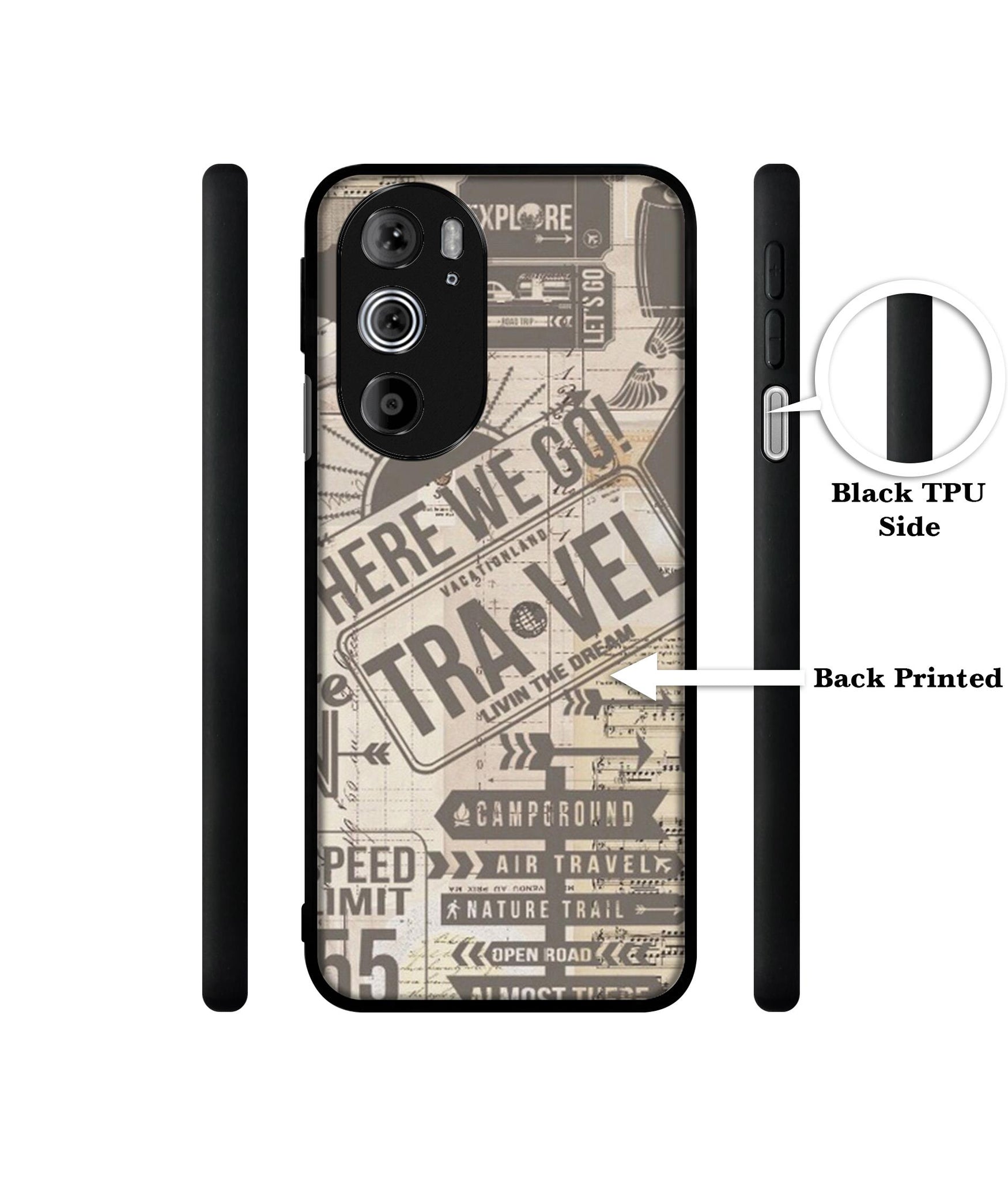 Travel Designer 2D Printed Back Case Cover for Motorola edge 30 Pro 5G