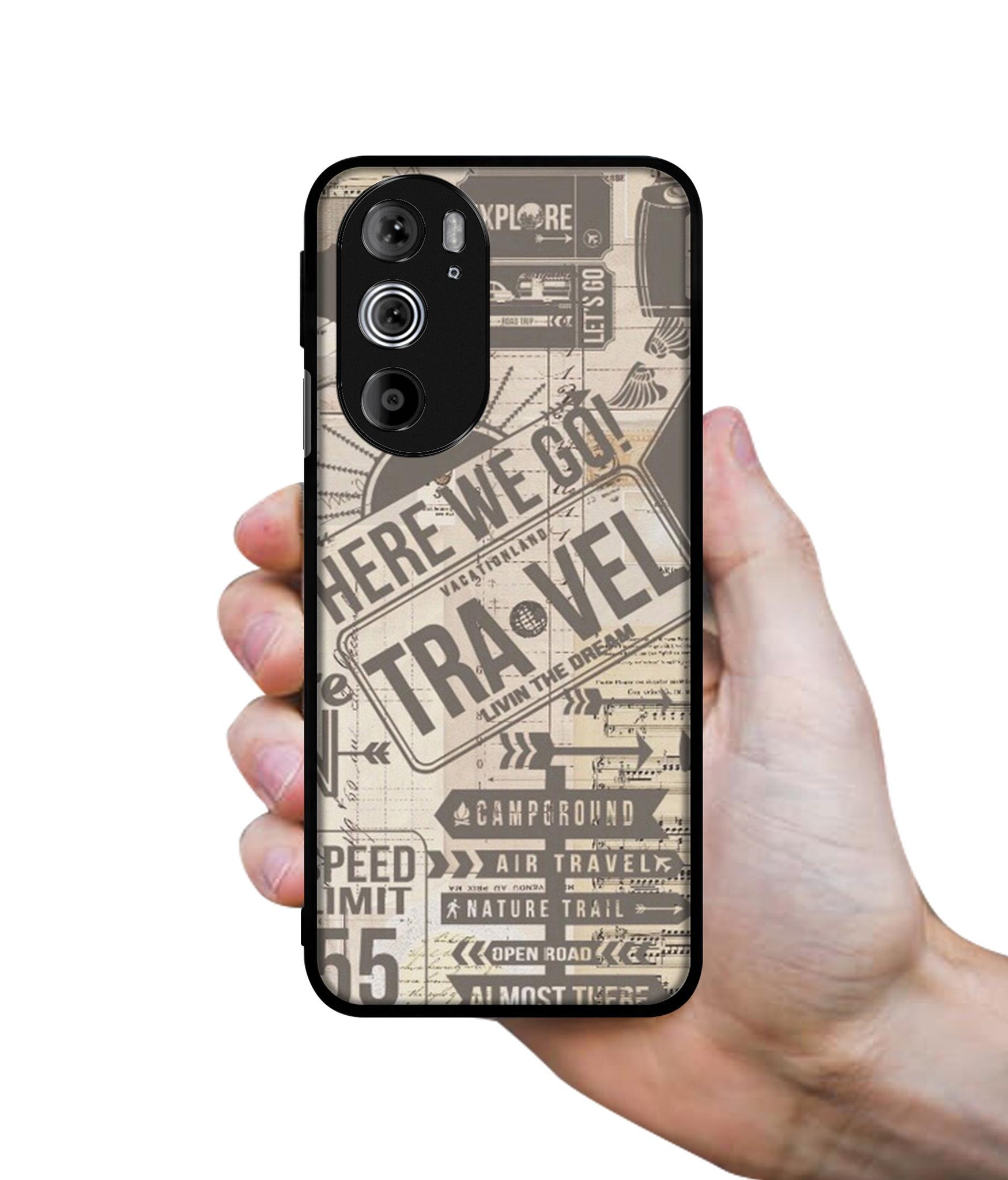 Travel Designer 2D Printed Back Case Cover for Motorola edge 30 Pro 5G