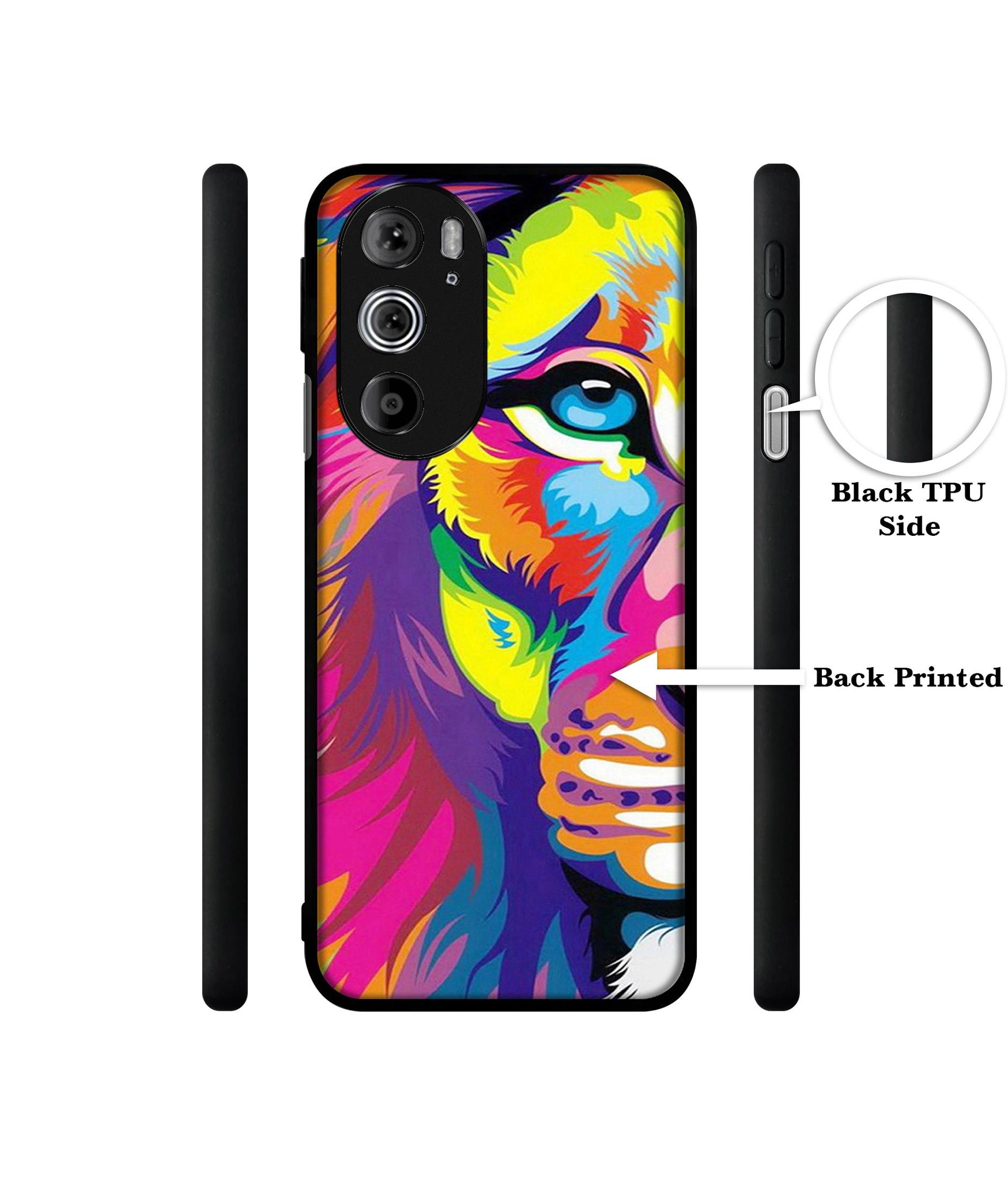 Lion Designer 2D Printed Back Case Cover for Motorola edge 30 Pro 5G
