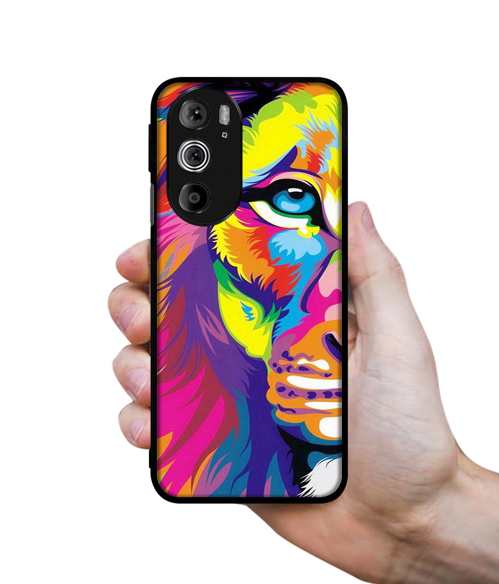 Lion Designer 2D Printed Back Case Cover for Motorola edge 30 Pro 5G