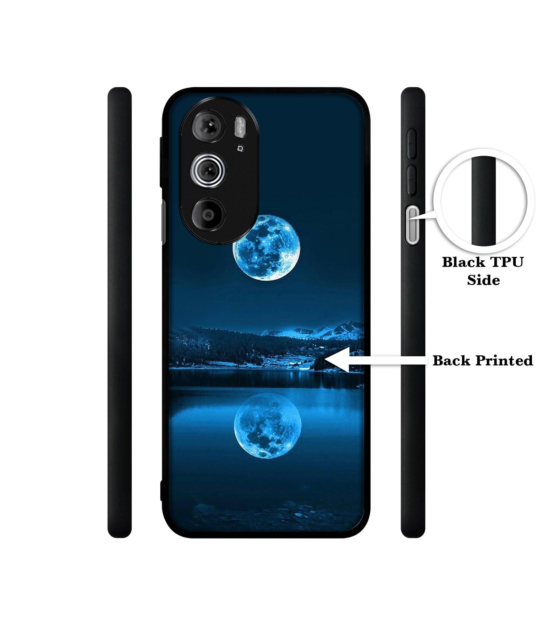 Moon Pattern Print Designer 2D Printed Back Case Cover for Motorola edge 30 Pro 5G