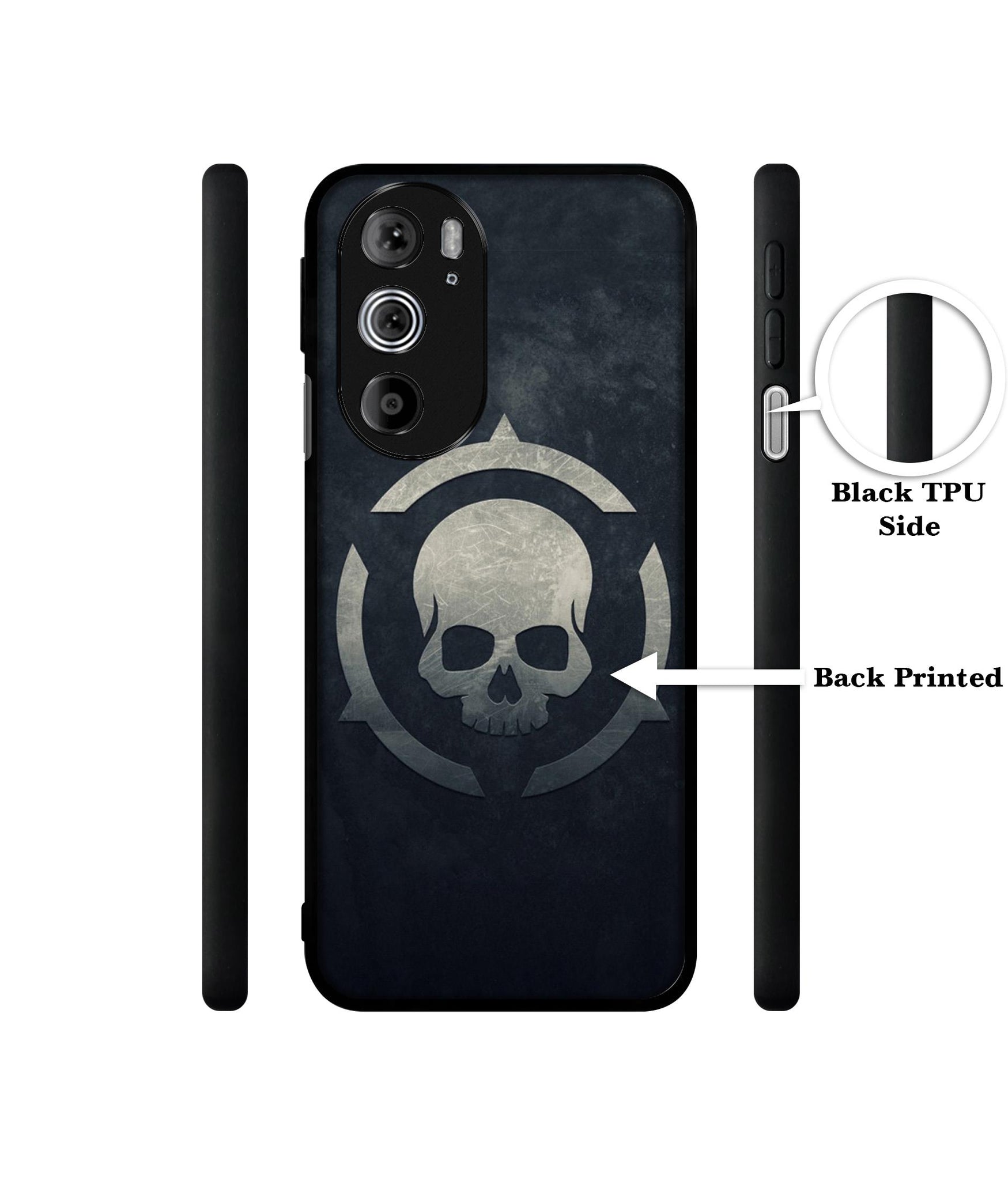 Skull Pattern Print Designer 2D Printed Back Case Cover for Motorola edge 30 Pro 5G