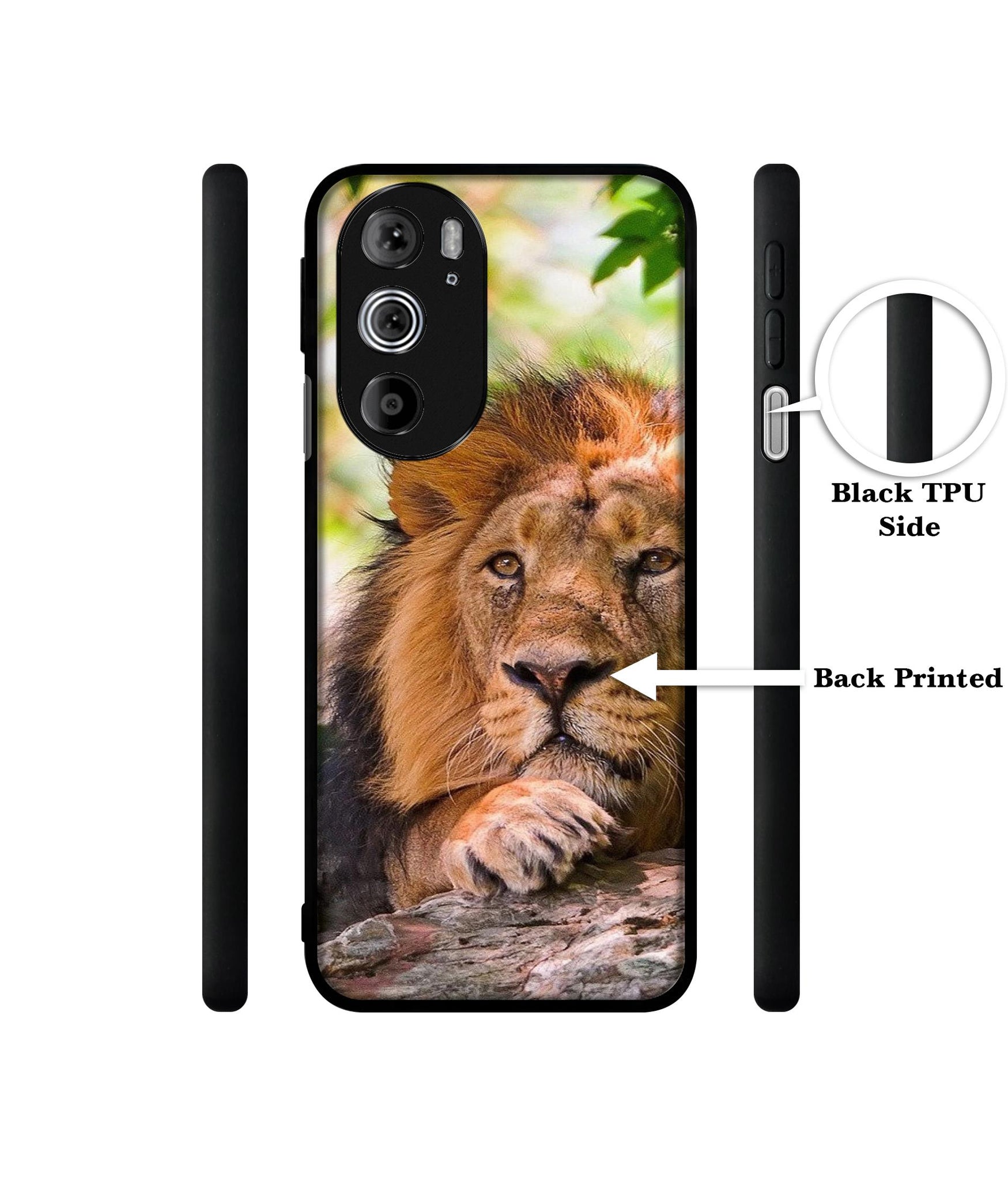 Tiger Pattern Print Designer 2D Printed Back Case Cover for Motorola edge 30 Pro 5G