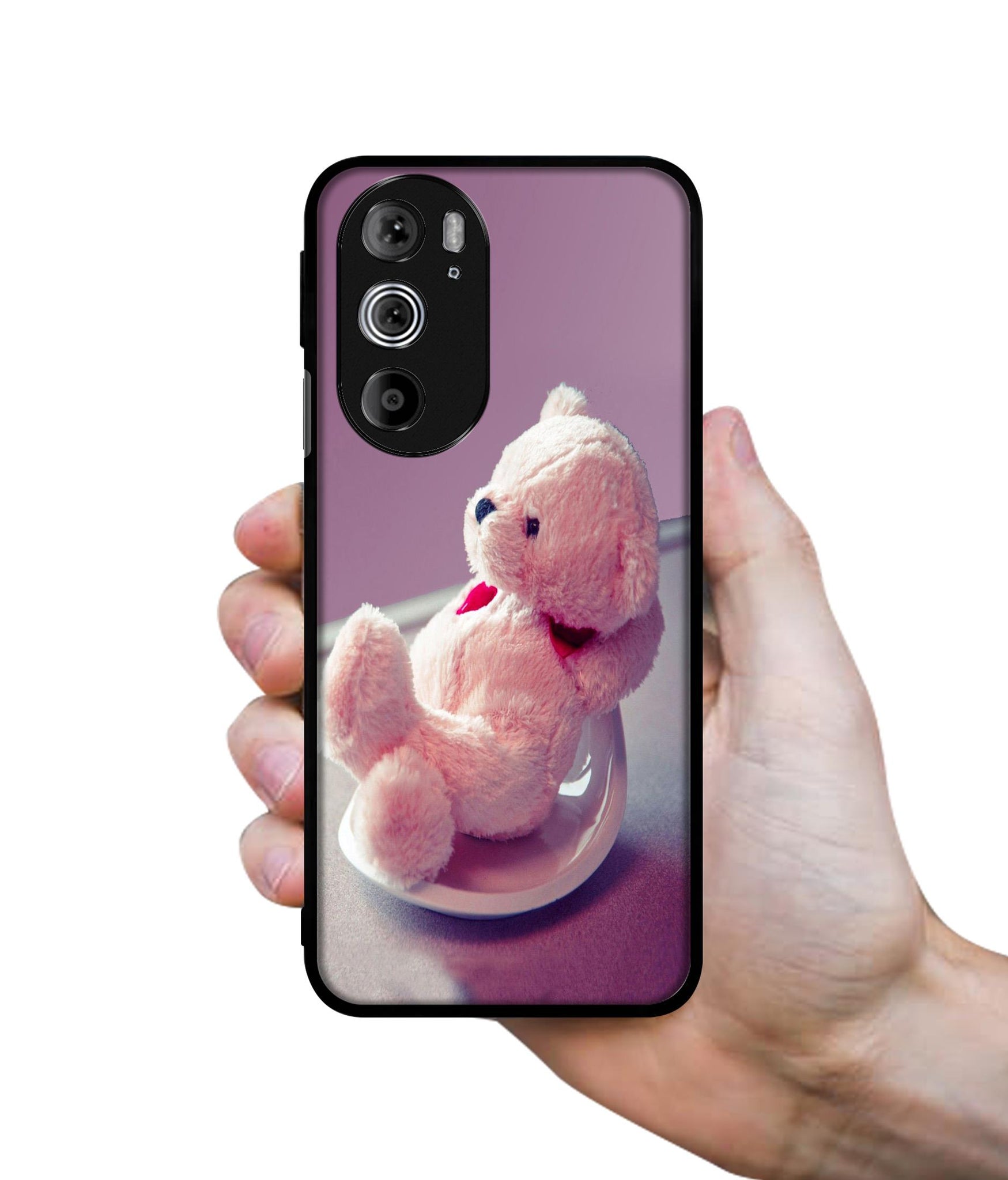 Cute Teddy Bear Designer 2D Printed Back Case Cover for Motorola edge 30 Pro 5G