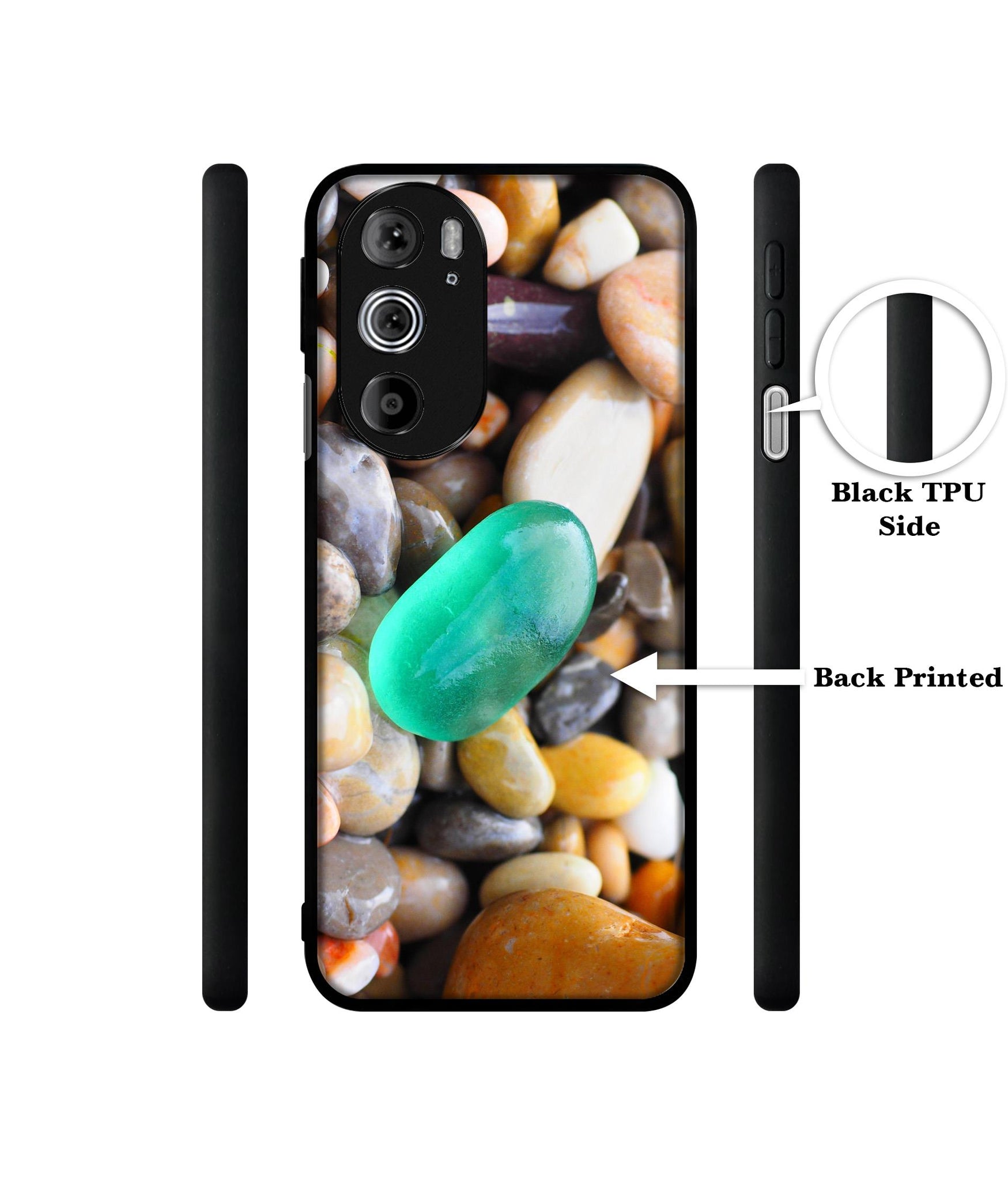 Sea Stones Designer 2D Printed Back Case Cover for Motorola edge 30 Pro 5G