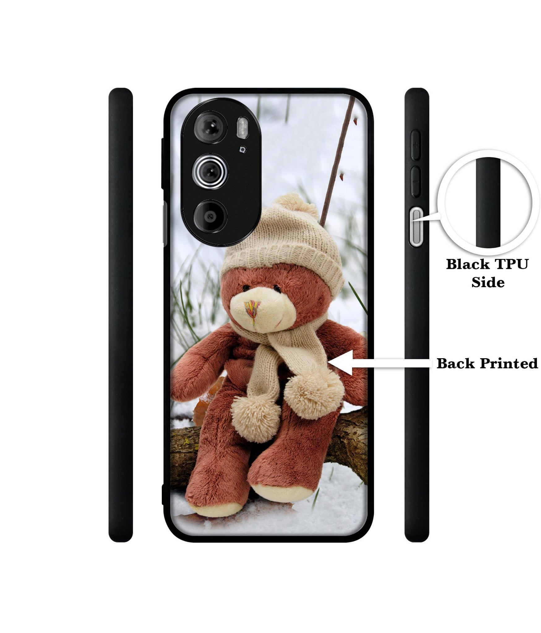 Woolen Bear Designer 2D Printed Back Case Cover for Motorola edge 30 Pro 5G