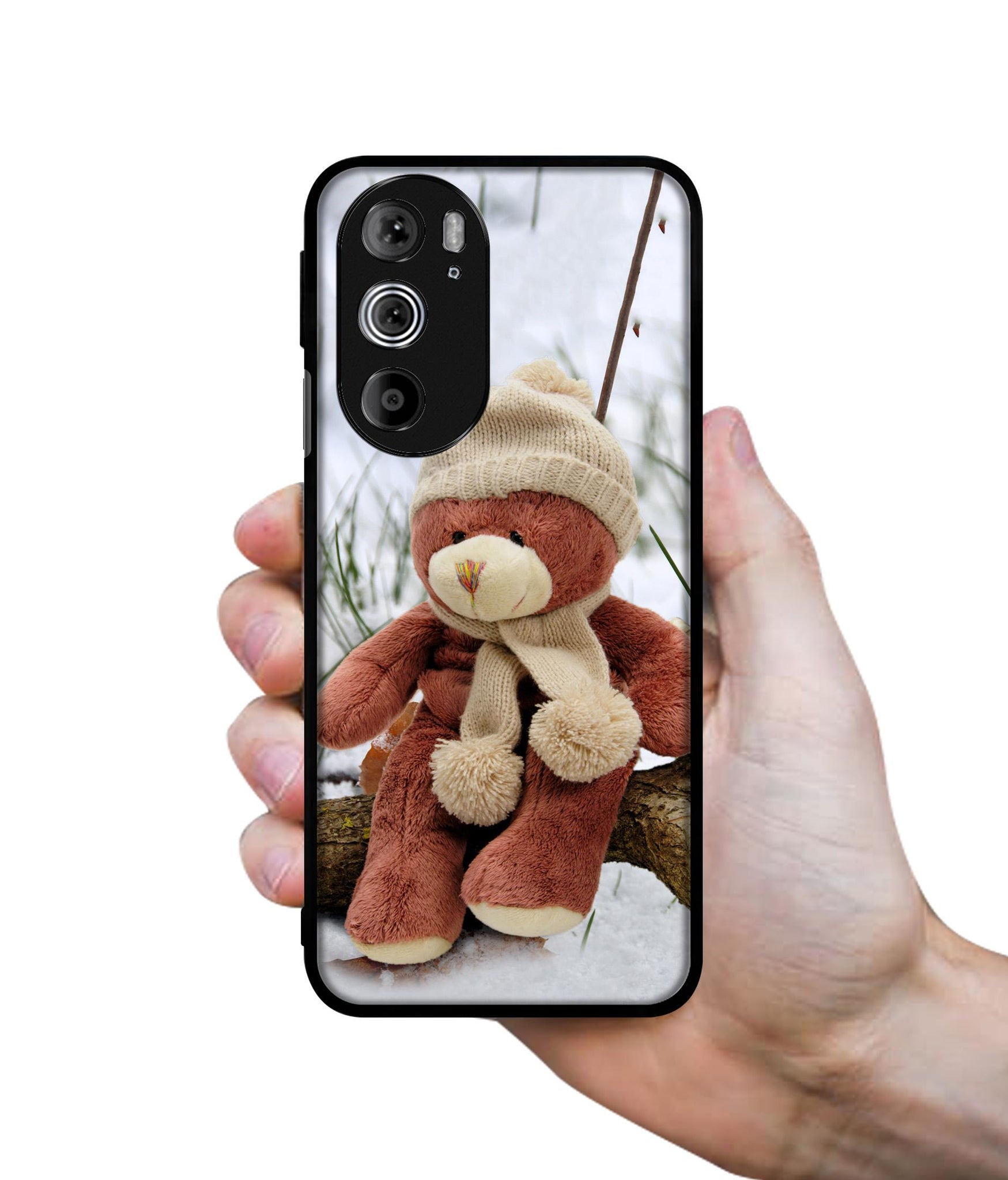 Woolen Bear Designer 2D Printed Back Case Cover for Motorola edge 30 Pro 5G