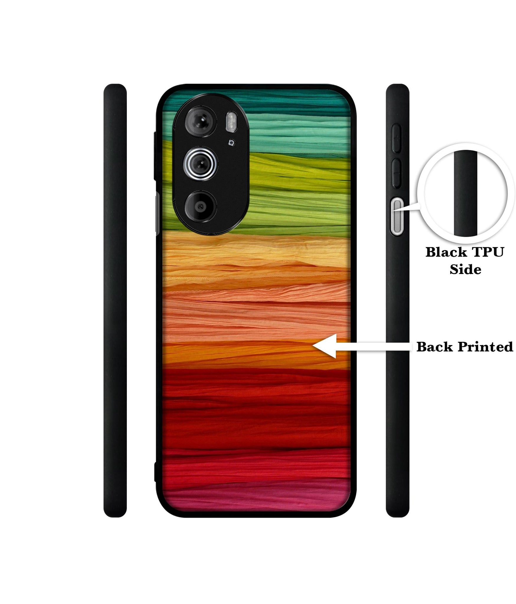 Colorful Thread Designer 2D Printed Back Case Cover for Motorola edge 30 Pro 5G