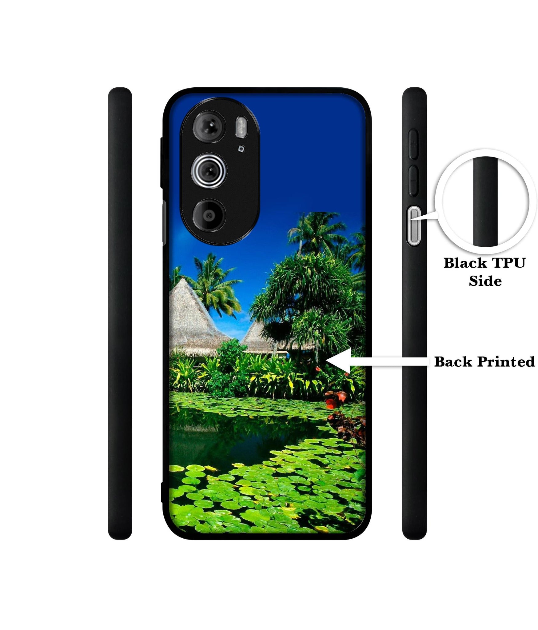 Tropics Water Designer 2D Printed Back Case Cover for Motorola edge 30 Pro 5G