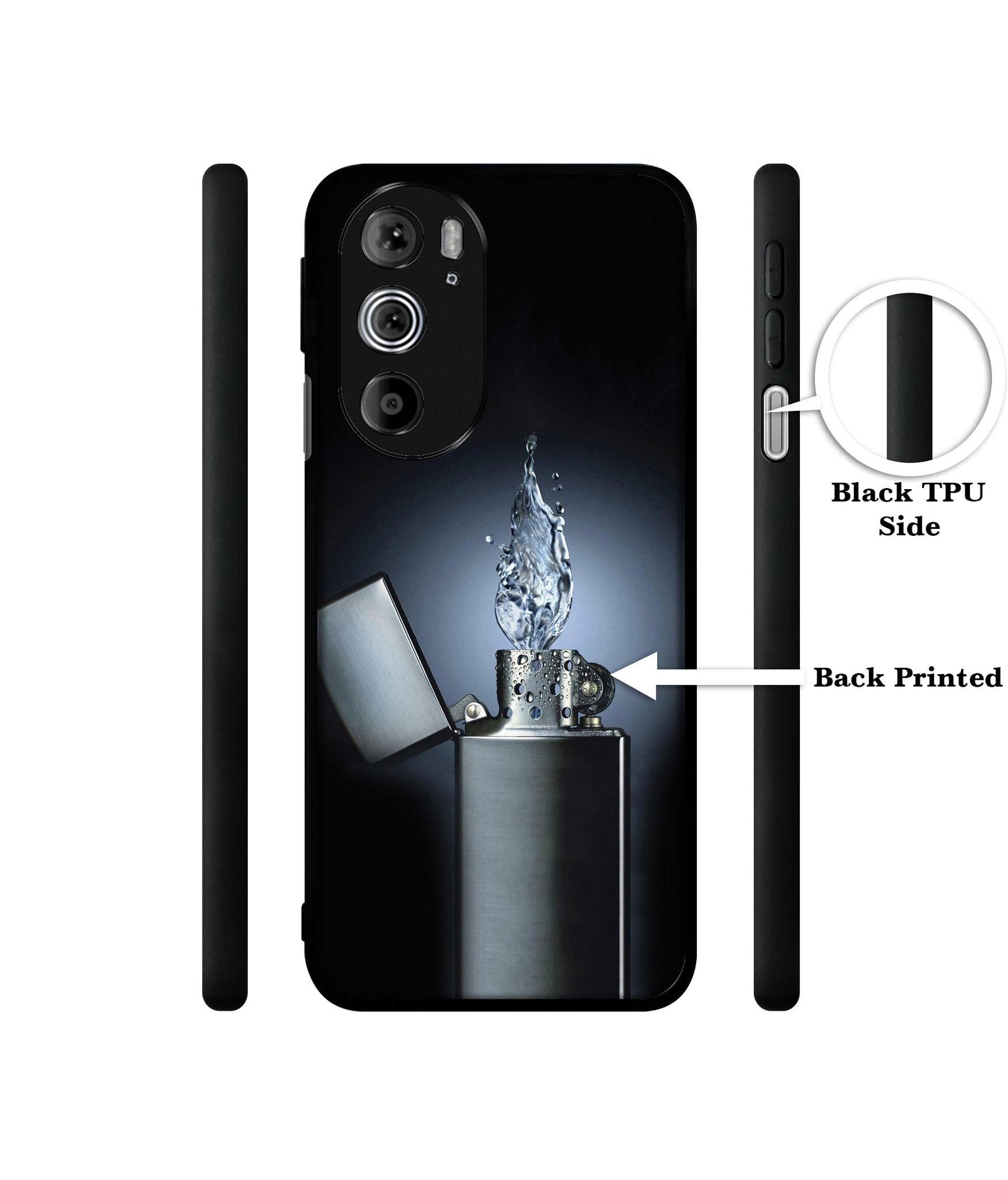 Water Lighter Designer 2D Printed Back Case Cover for Motorola edge 30 Pro 5G