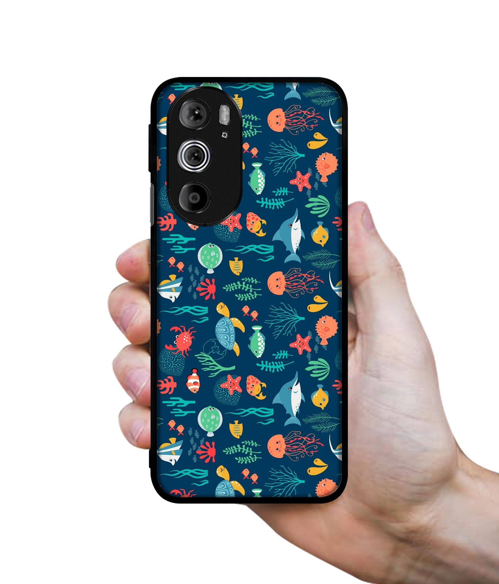 Aquarium Texture Designer 2D Printed Back Case Cover for Motorola edge 30 Pro 5G