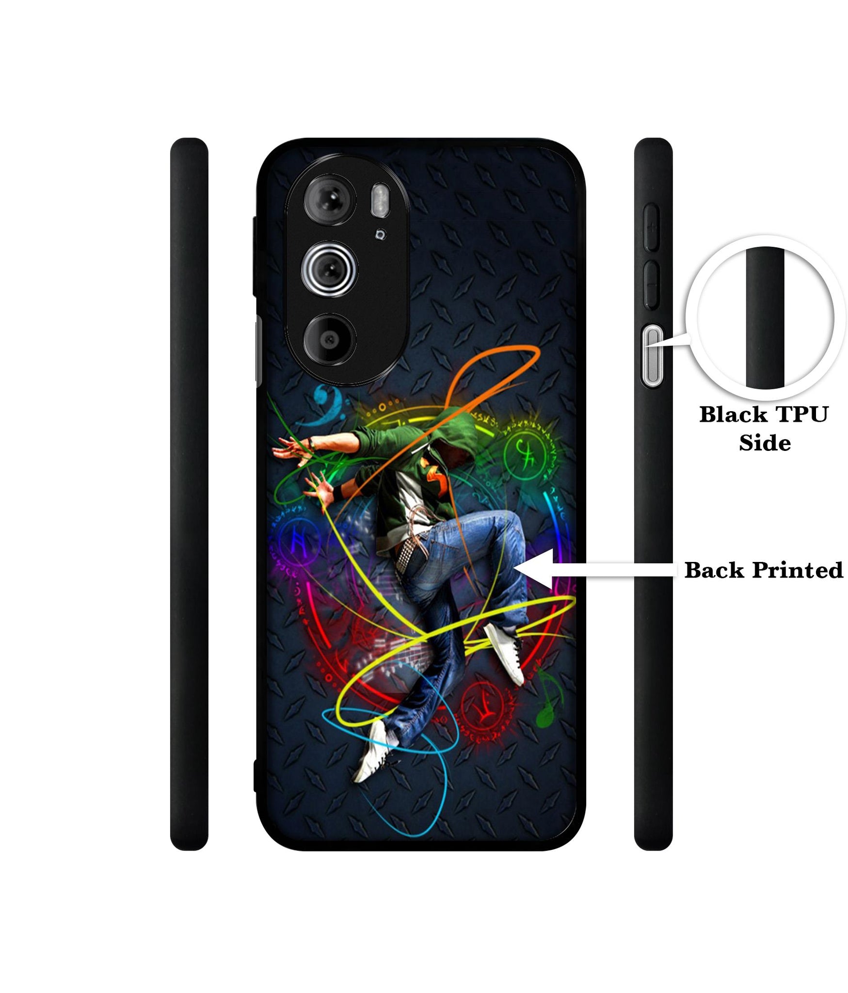 Boy With Music Designer 2D Printed Back Case Cover for Motorola edge 30 Pro 5G