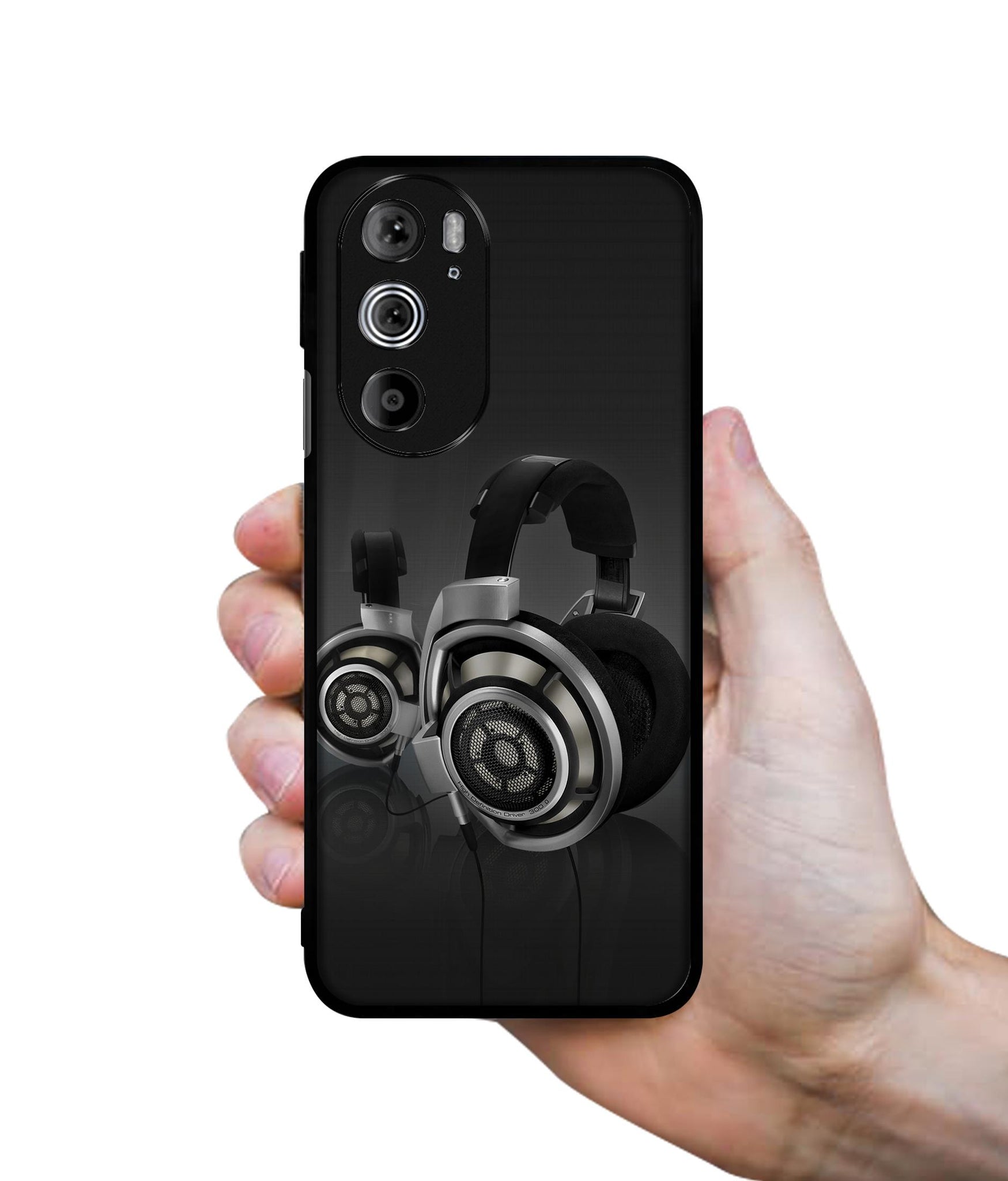 Head Phone Designer 2D Printed Back Case Cover for Motorola edge 30 Pro 5G