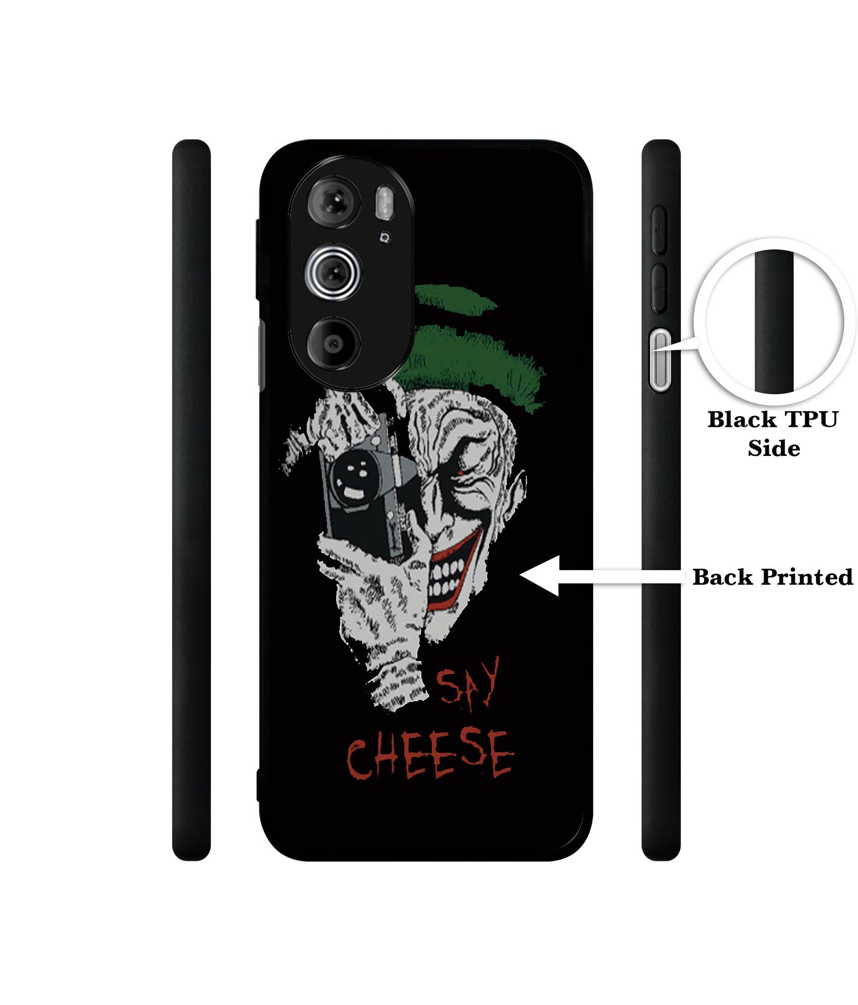 Joker Say Cheese Designer 2D Printed Back Case Cover for Motorola edge 30 Pro 5G