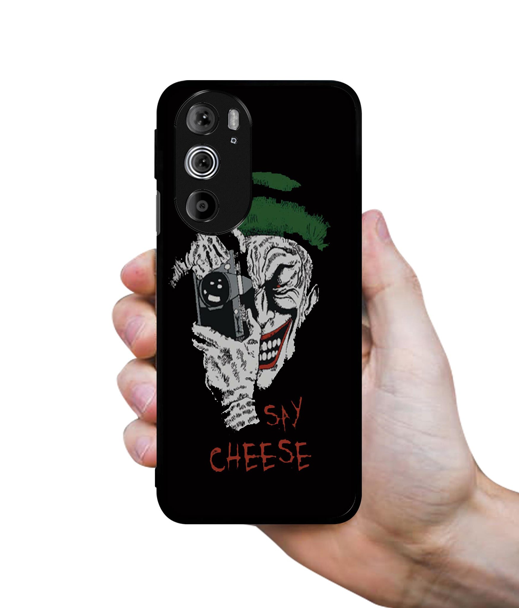 Joker Say Cheese Designer 2D Printed Back Case Cover for Motorola edge 30 Pro 5G