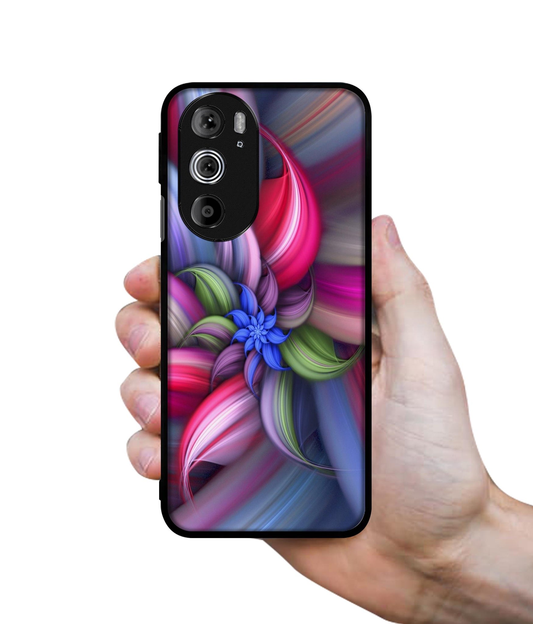 Colorful Flower Designer 2D Printed Back Case Cover for Motorola edge 30 Pro 5G