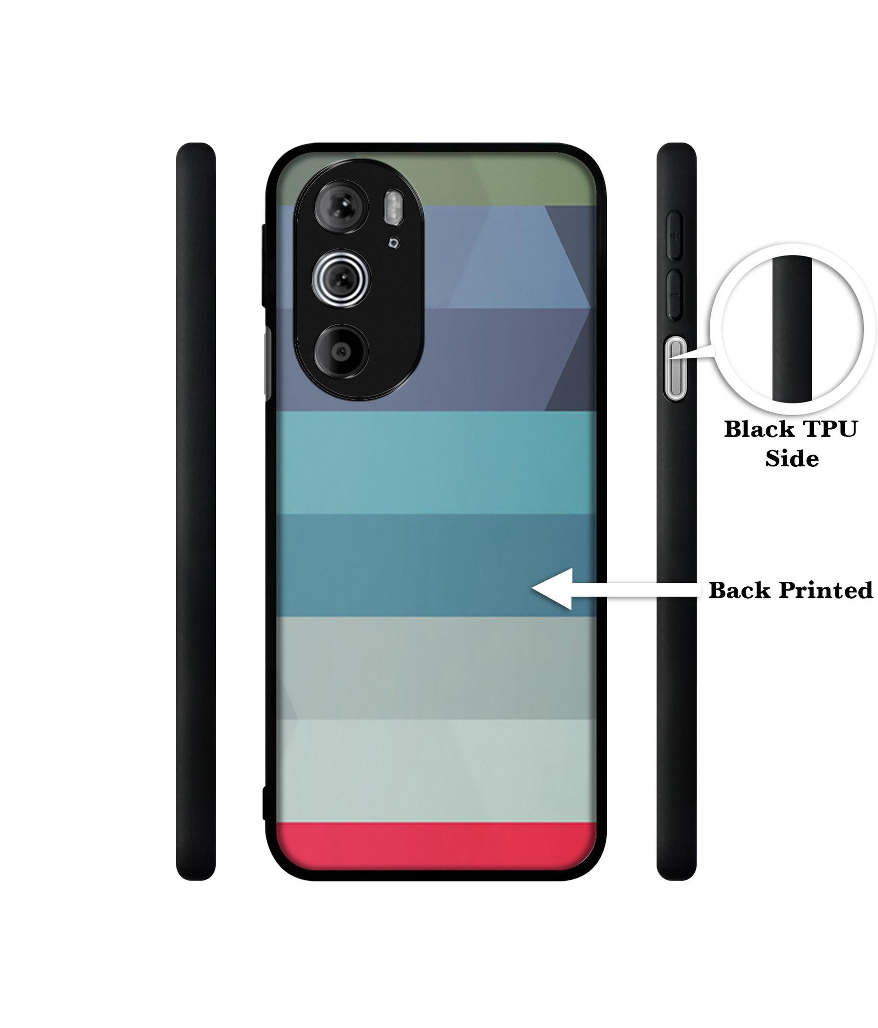 Colorful Lines Designer 2D Printed Back Case Cover for Motorola edge 30 Pro 5G