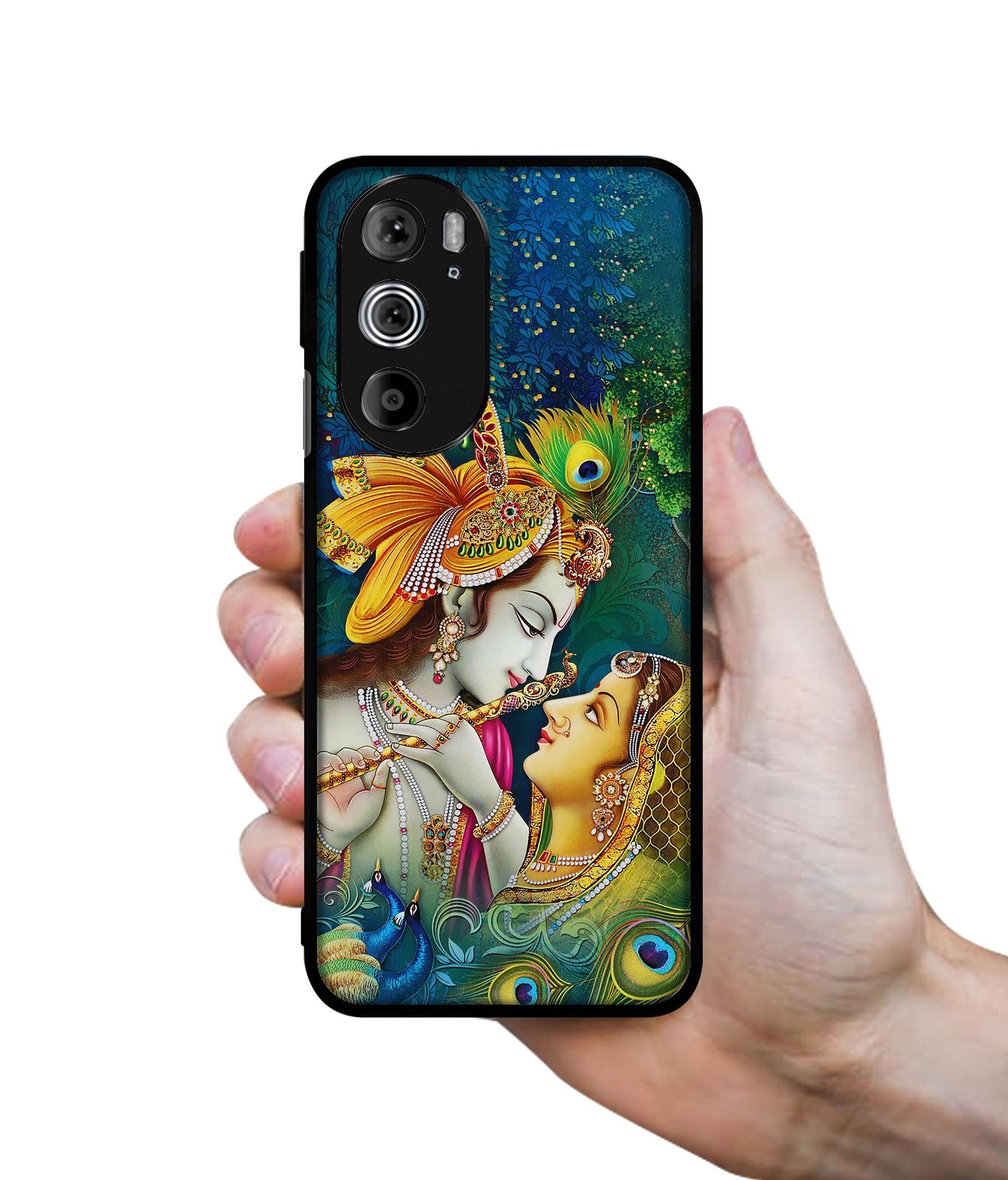 Radha Kishan Love Designer 2D Printed Back Case Cover for Motorola edge 30 Pro 5G