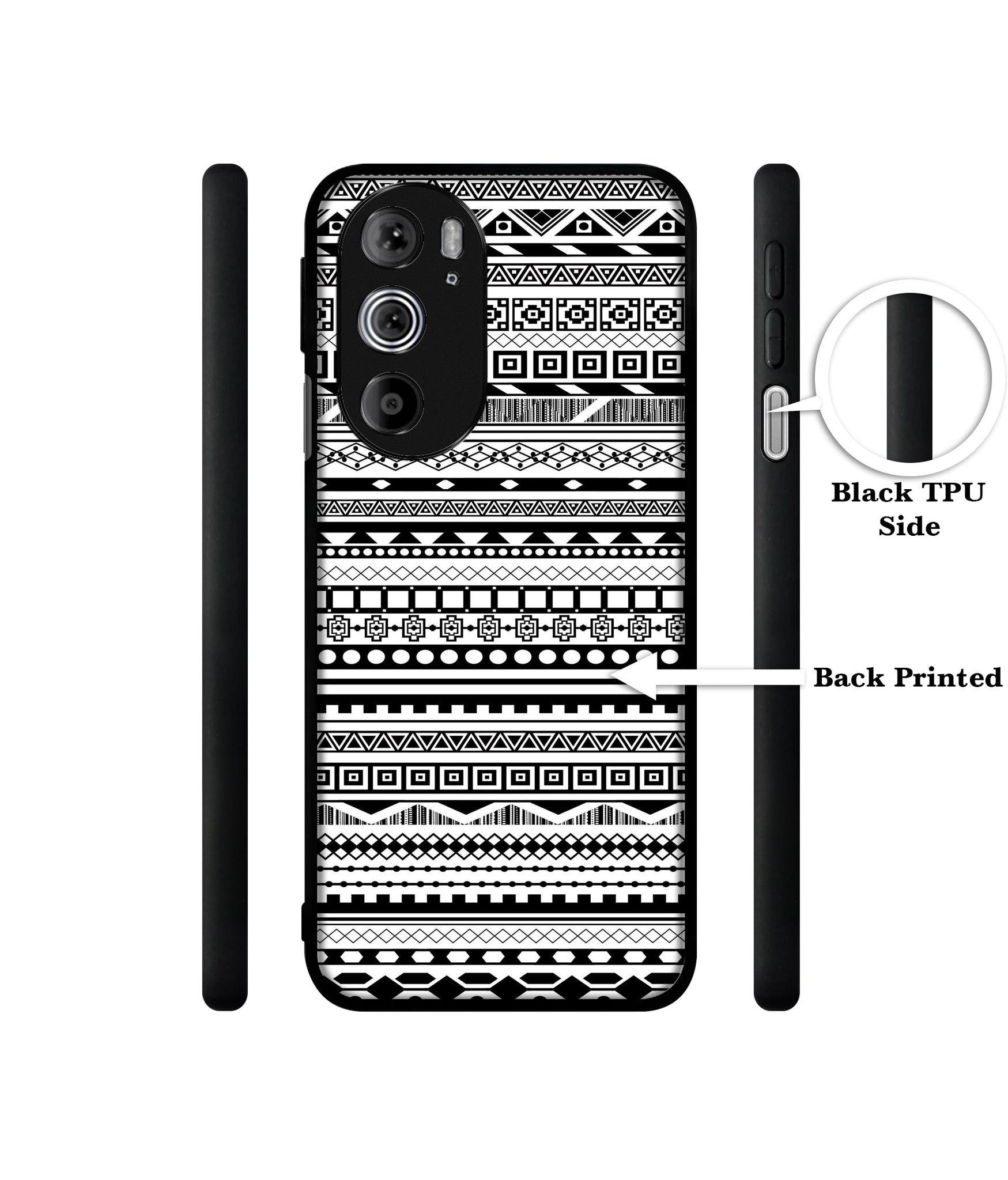 Black & White Patterns Designer 2D Printed Back Case Cover for Motorola edge 30 Pro 5G