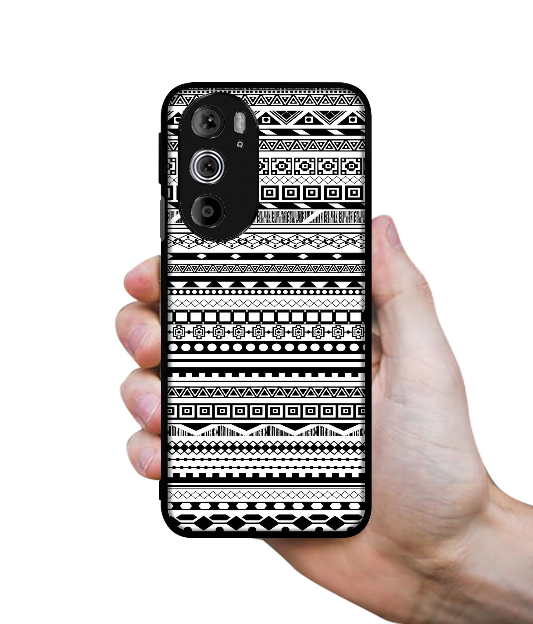 Black & White Patterns Designer 2D Printed Back Case Cover for Motorola edge 30 Pro 5G