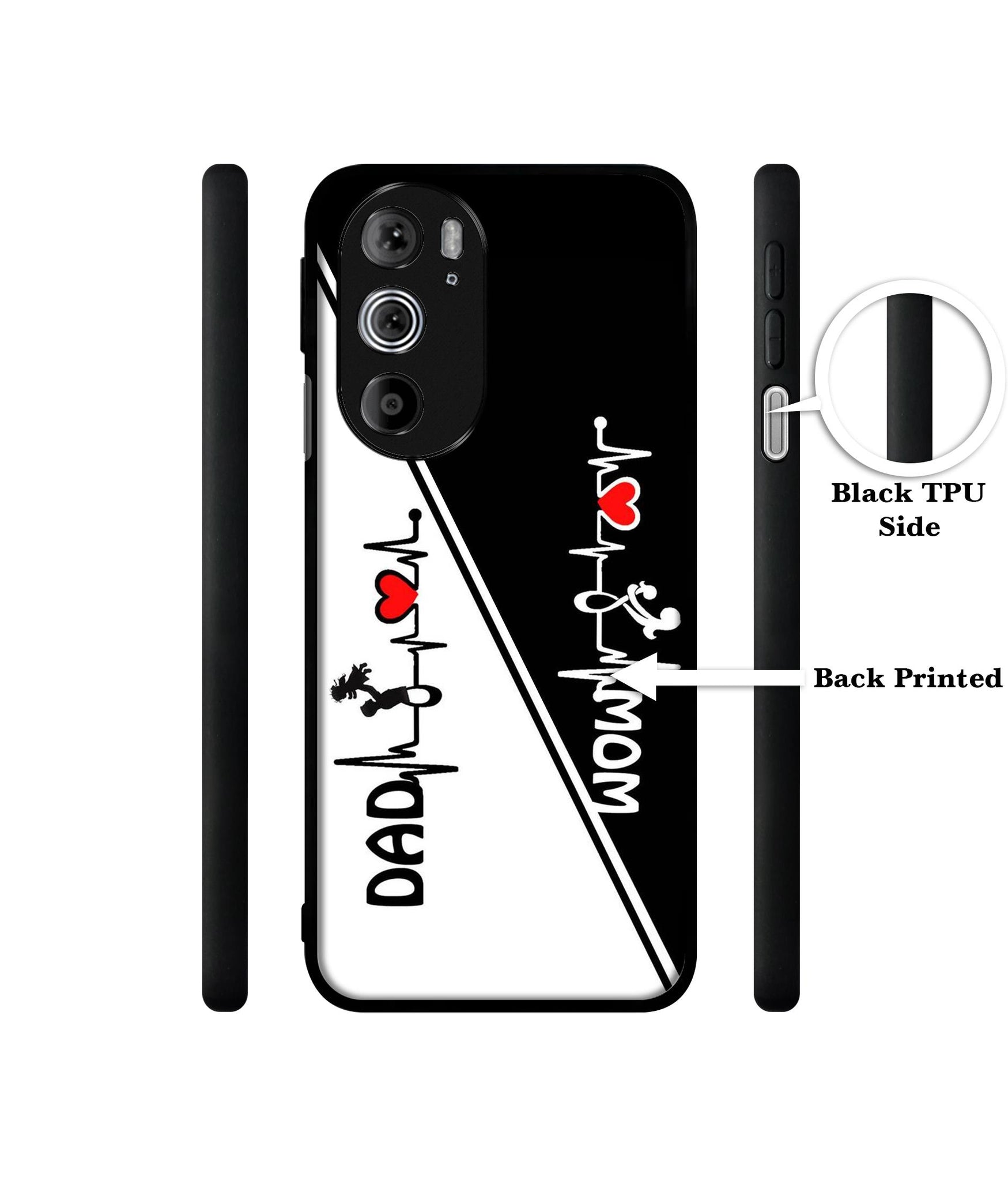 Mom and Dad Lover Designer 2D Printed Back Case Cover for Motorola edge 30 Pro 5G