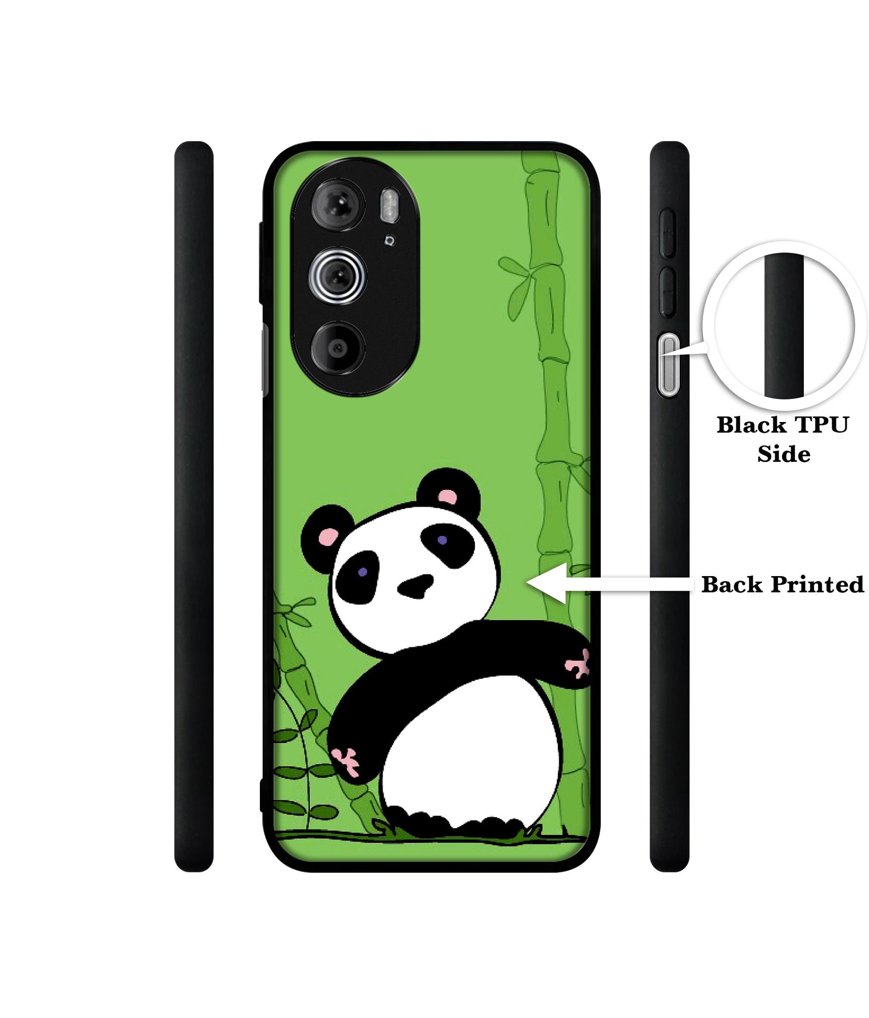 Panda with Bamboo Designer 2D Printed Back Case Cover for Motorola edge 30 Pro 5G