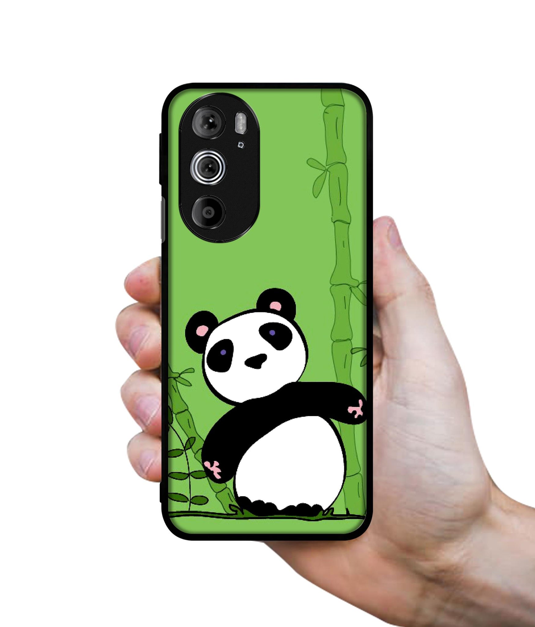 Panda with Bamboo Designer 2D Printed Back Case Cover for Motorola edge 30 Pro 5G