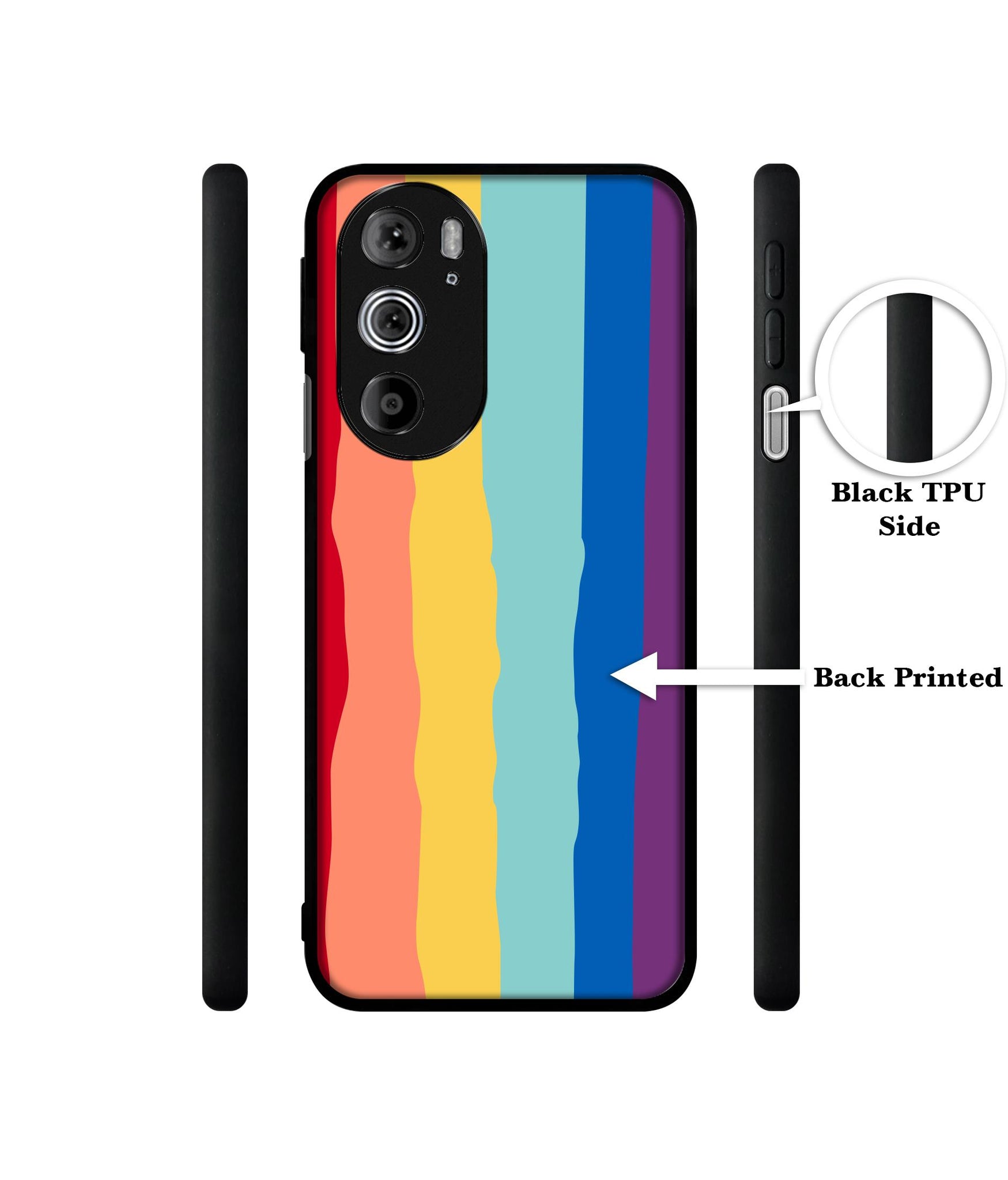 Rainbow Designer 2D Printed Back Case Cover for Motorola edge 30 Pro 5G