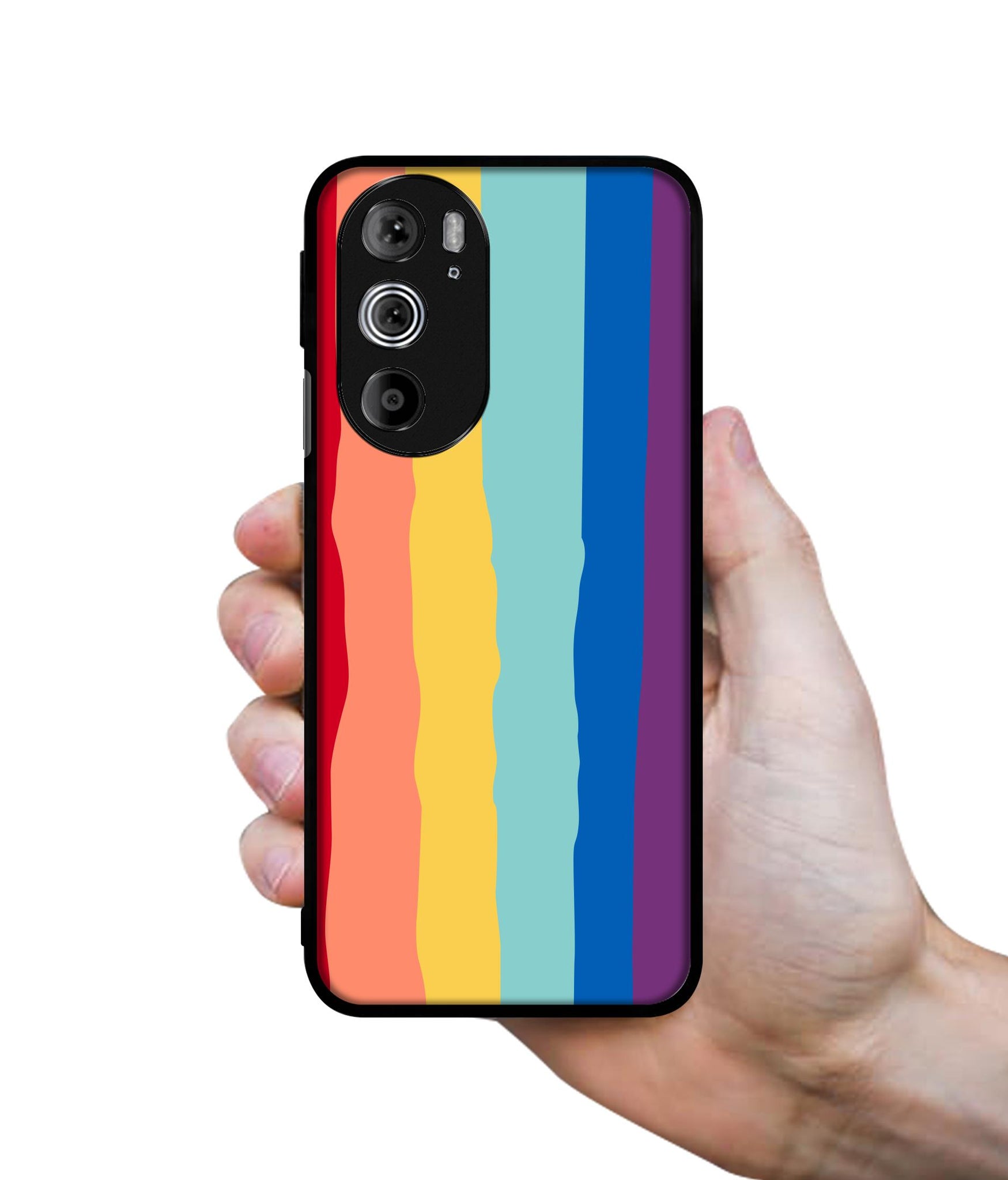 Rainbow Designer 2D Printed Back Case Cover for Motorola edge 30 Pro 5G