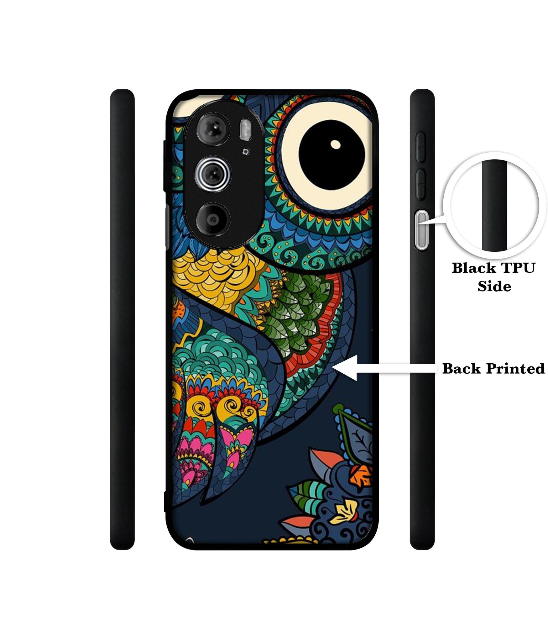 Owl Illustration Designer 2D Printed Back Case Cover for Motorola edge 30 Pro 5G