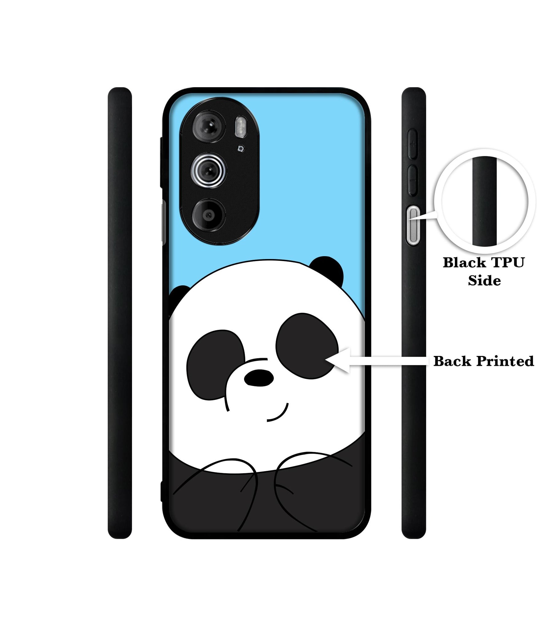 Cute Panda Designer 2D Printed Back Case Cover for Motorola edge 30 Pro 5G