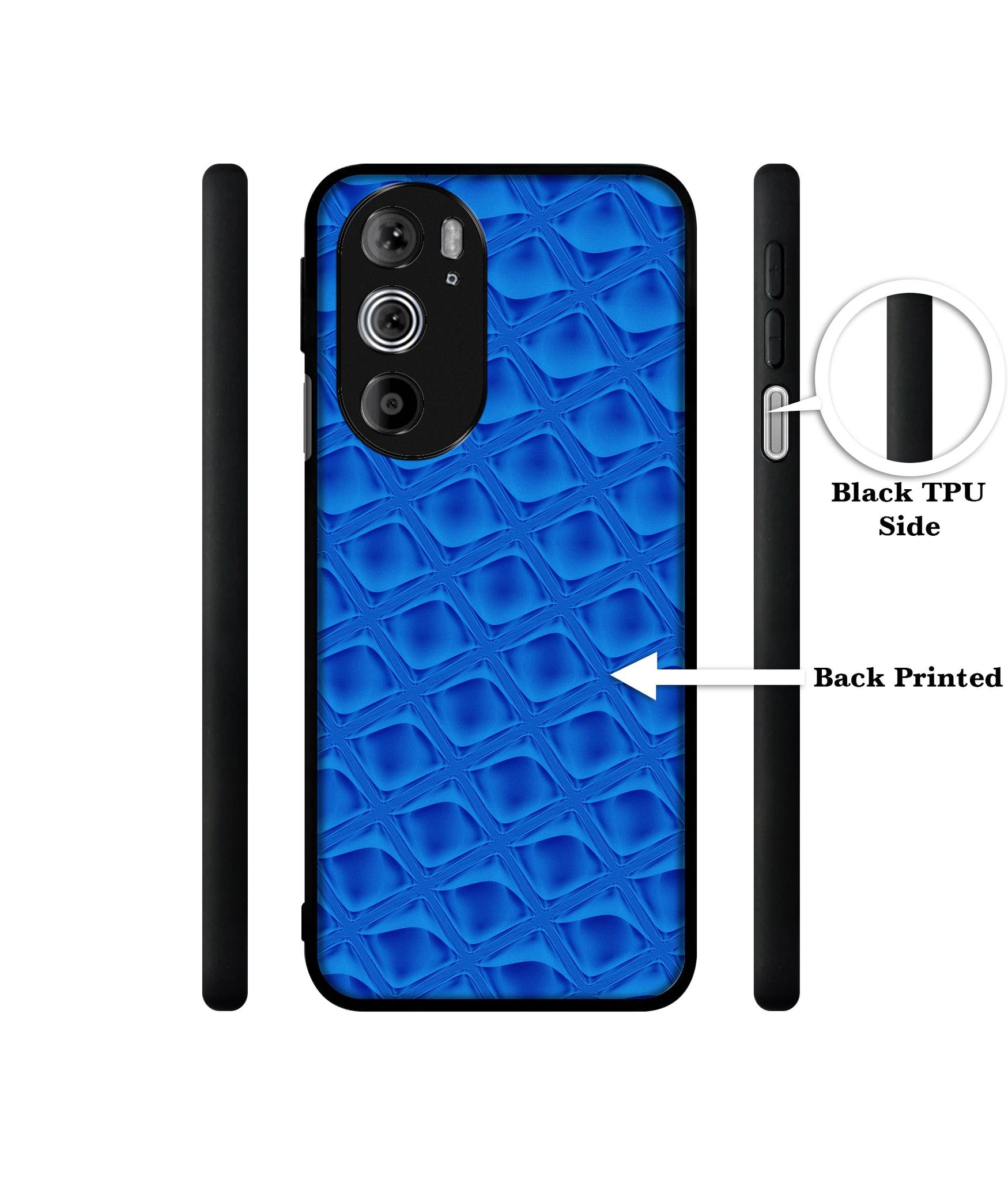 Blue Diamond Designer 2D Printed Back Case Cover for Motorola edge 30 Pro 5G
