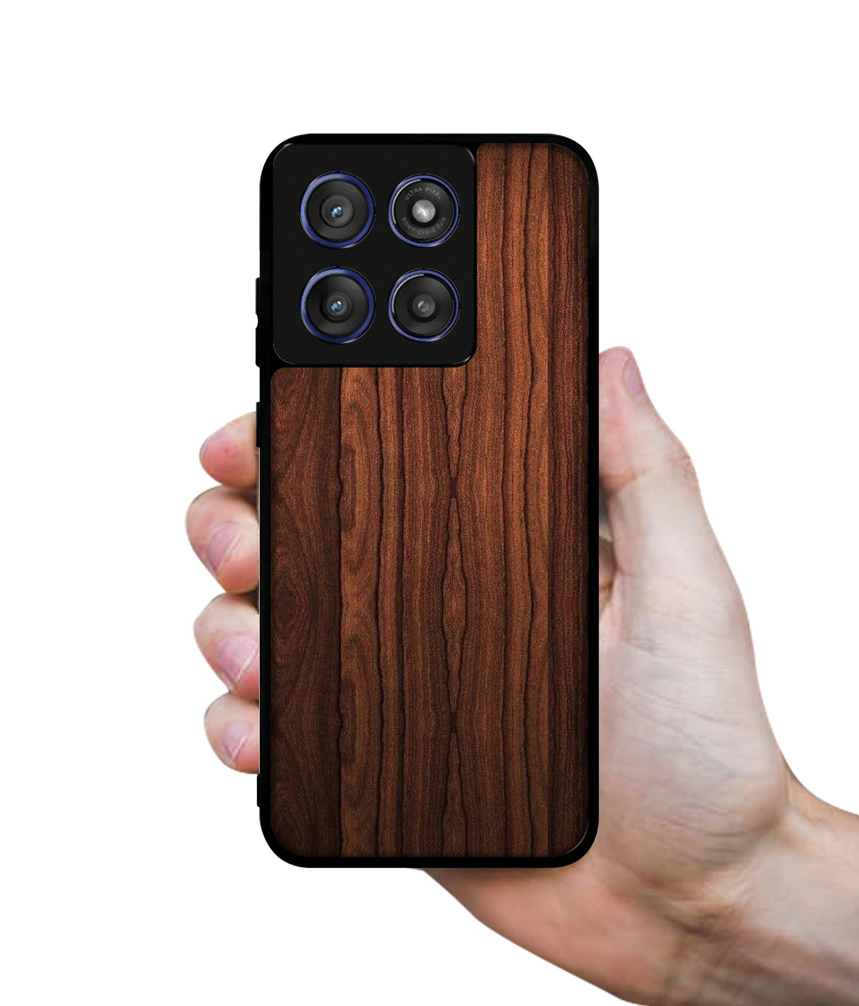 Brown Wooden Texture Designer 2D Printed Back Case Cover for Motorola Edge 60 Stylus 5G