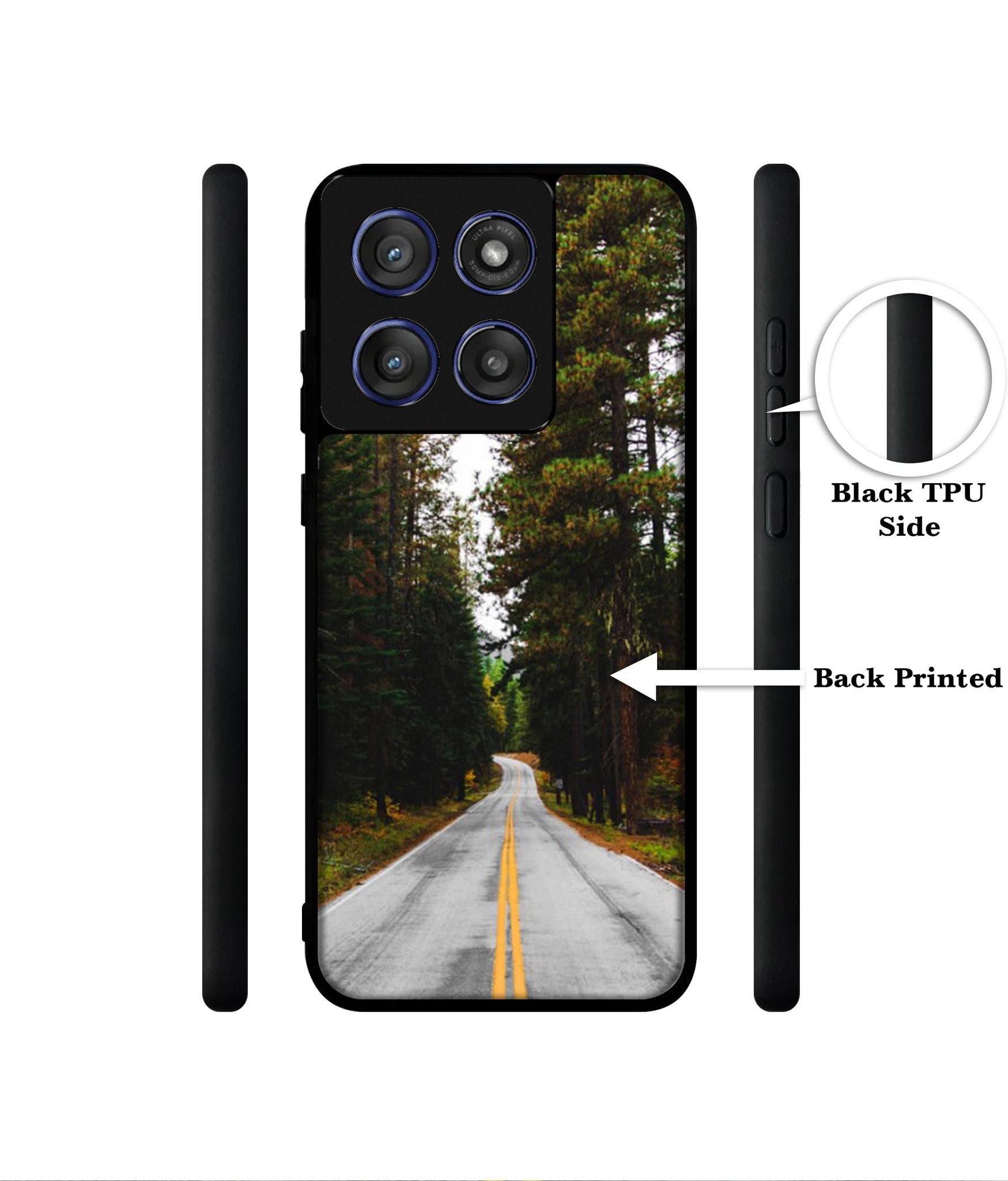 Road Photo Designer 2D Printed Back Case Cover for Motorola Edge 60 Stylus 5G