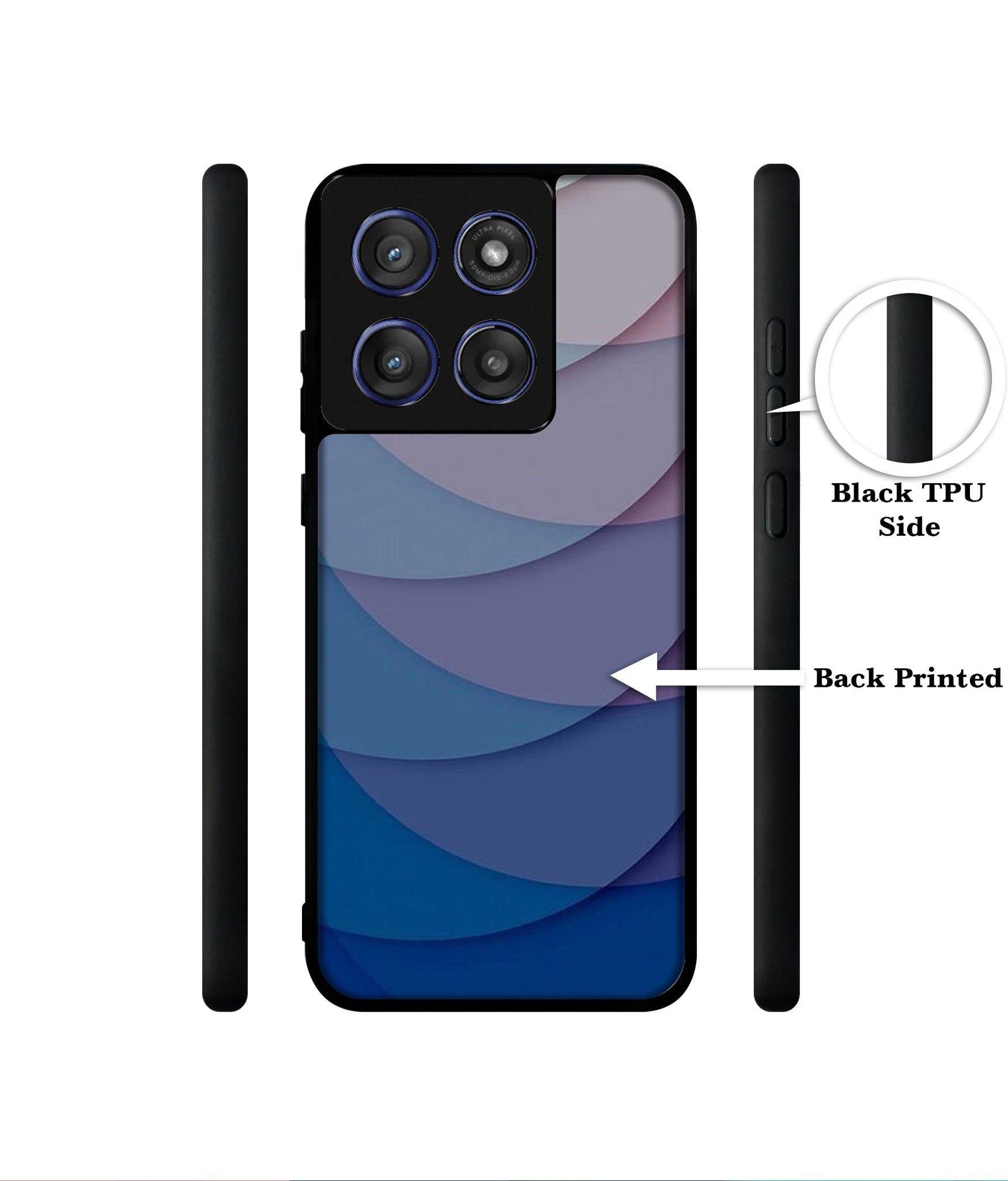 Waves Pattern Print Designer 2D Printed Back Case Cover for Motorola Edge 60 Stylus 5G