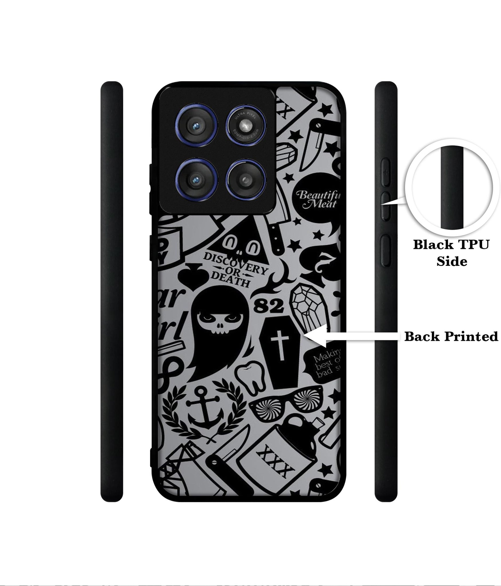 Discover Or Death Designer 2D Printed Back Case Cover for Motorola Edge 60 Stylus 5G