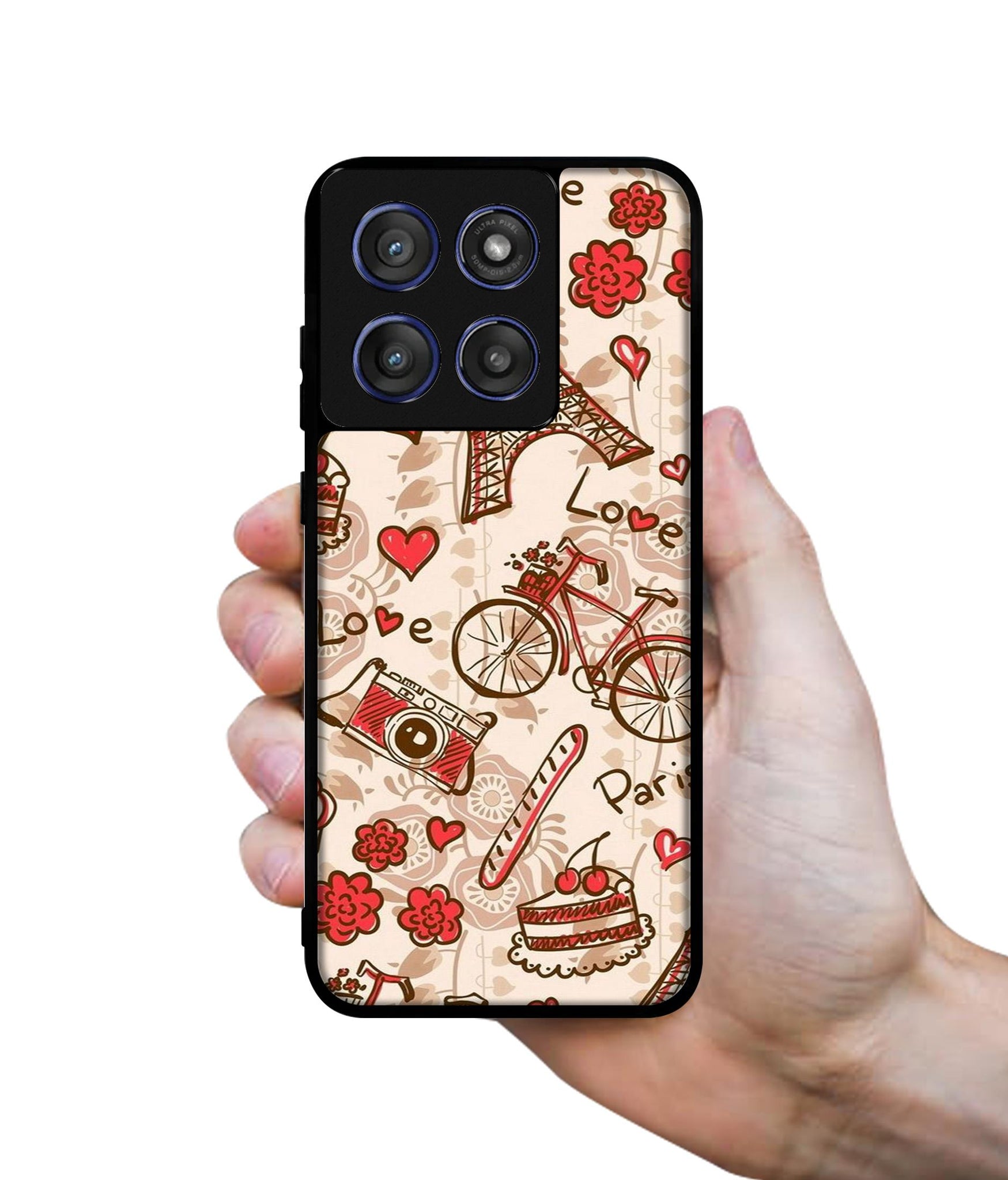 Vintage Paris Designer 2D Printed Back Case Cover for Motorola Edge 60 Stylus 5G