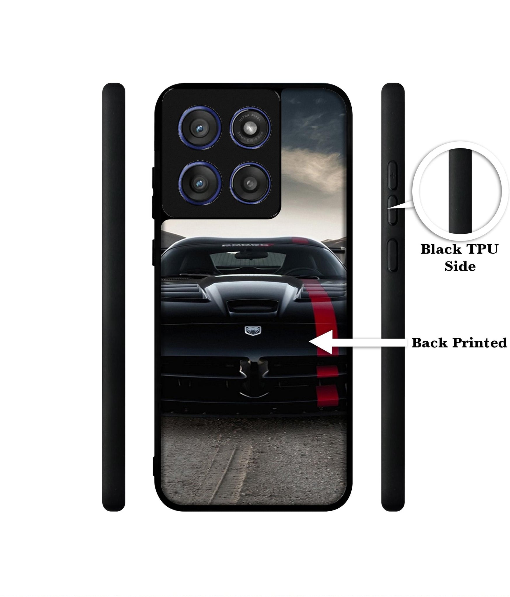 Sports Car Pattern Designer 2D Printed Back Case Cover for Motorola Edge 60 Stylus 5G