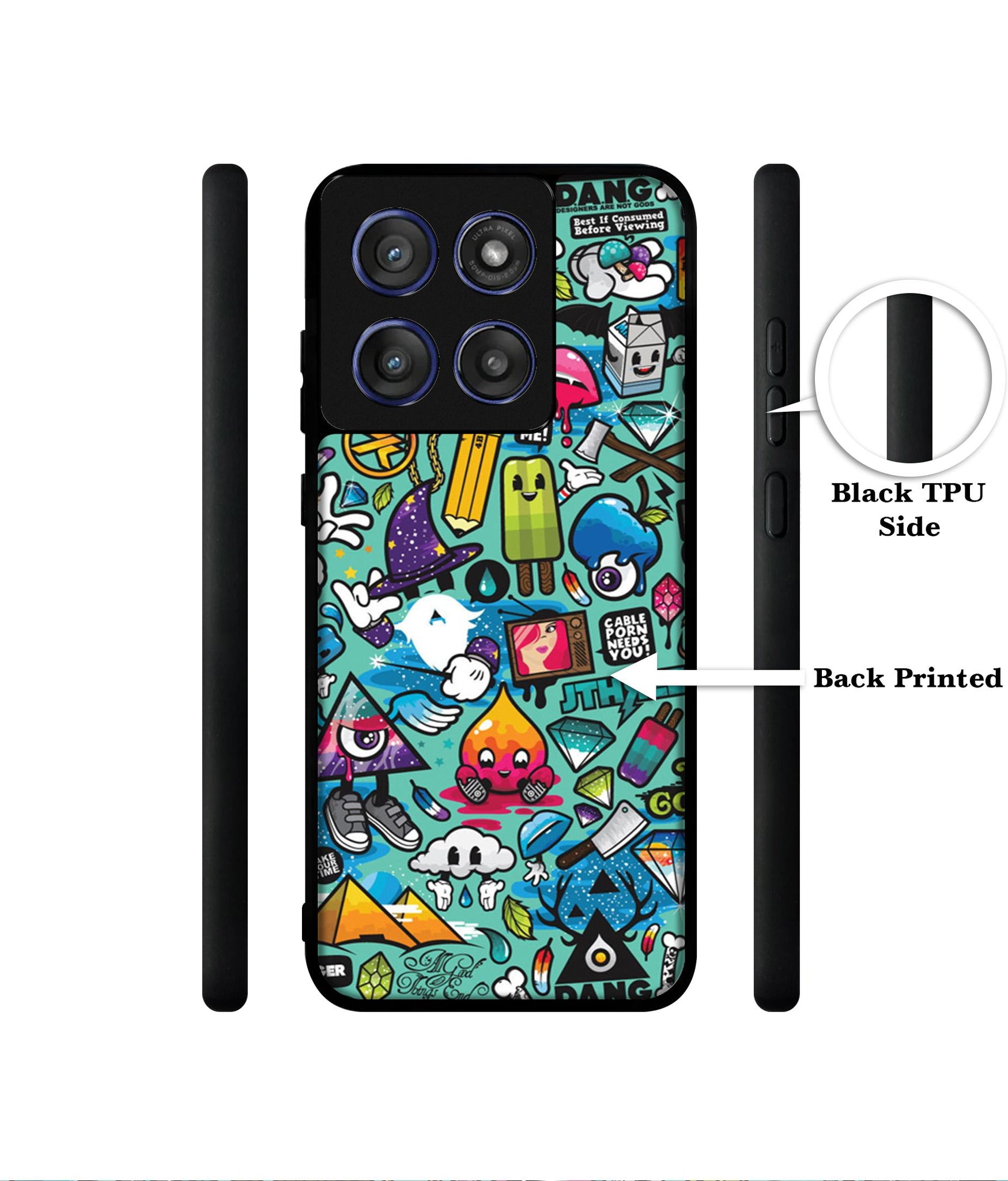 Crazy Designer 2D Printed Back Case Cover for Motorola Edge 60 Stylus 5G