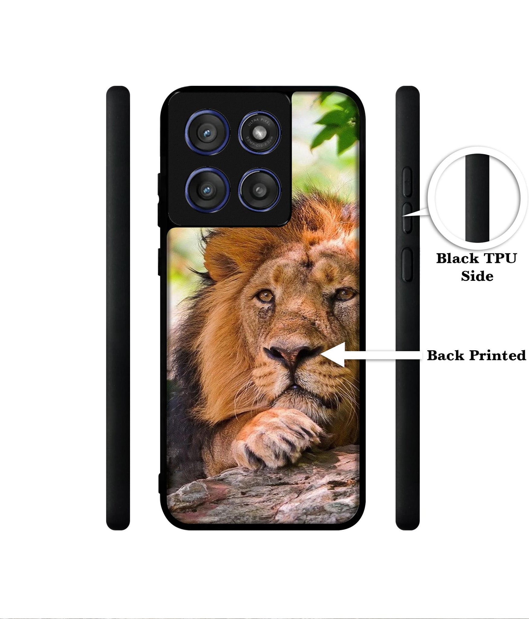 Tiger Pattern Print Designer 2D Printed Back Case Cover for Motorola Edge 60 Stylus 5G