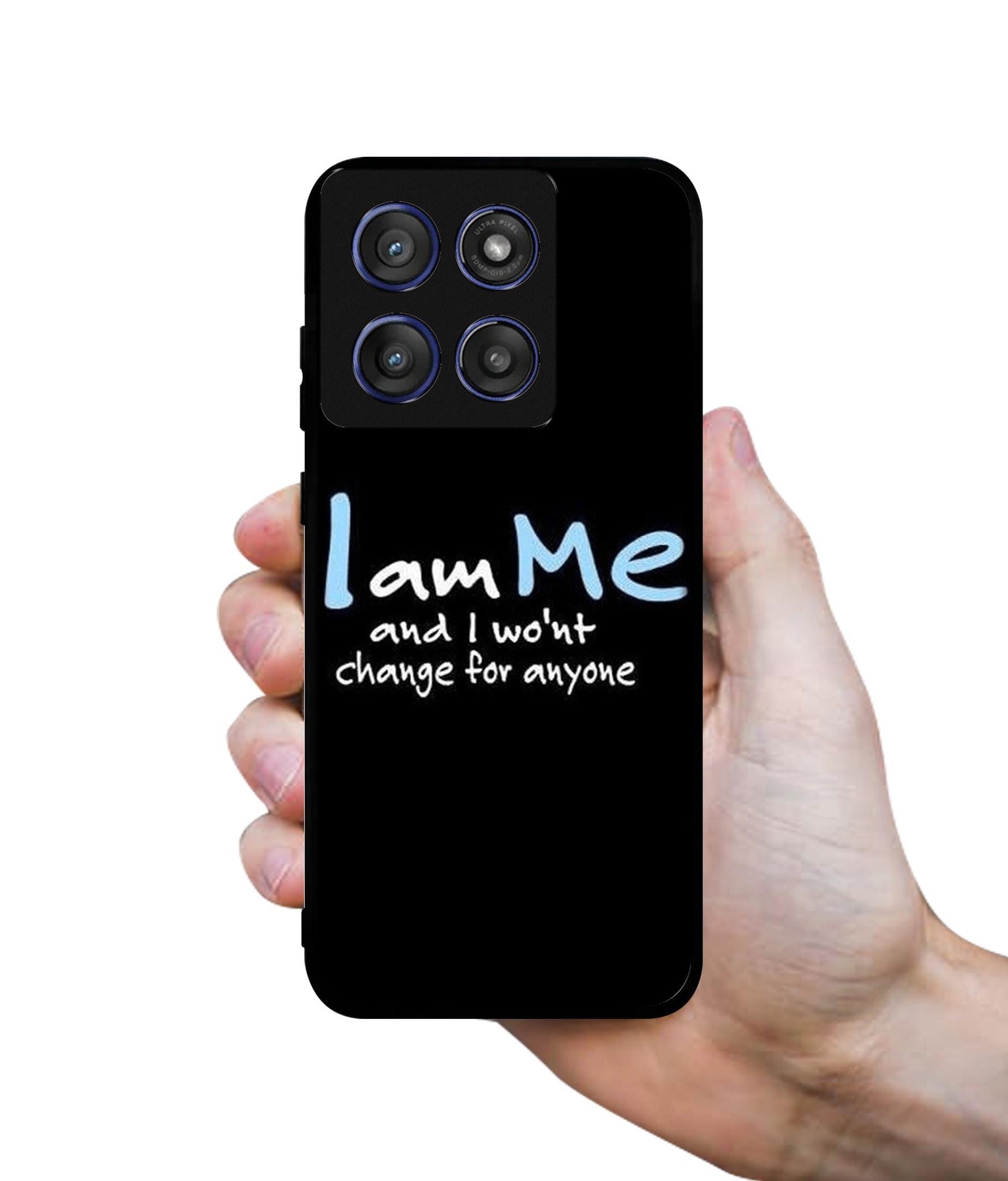 I Am Me Quotes Designer 2D Printed Back Case Cover for Motorola Edge 60 Stylus 5G