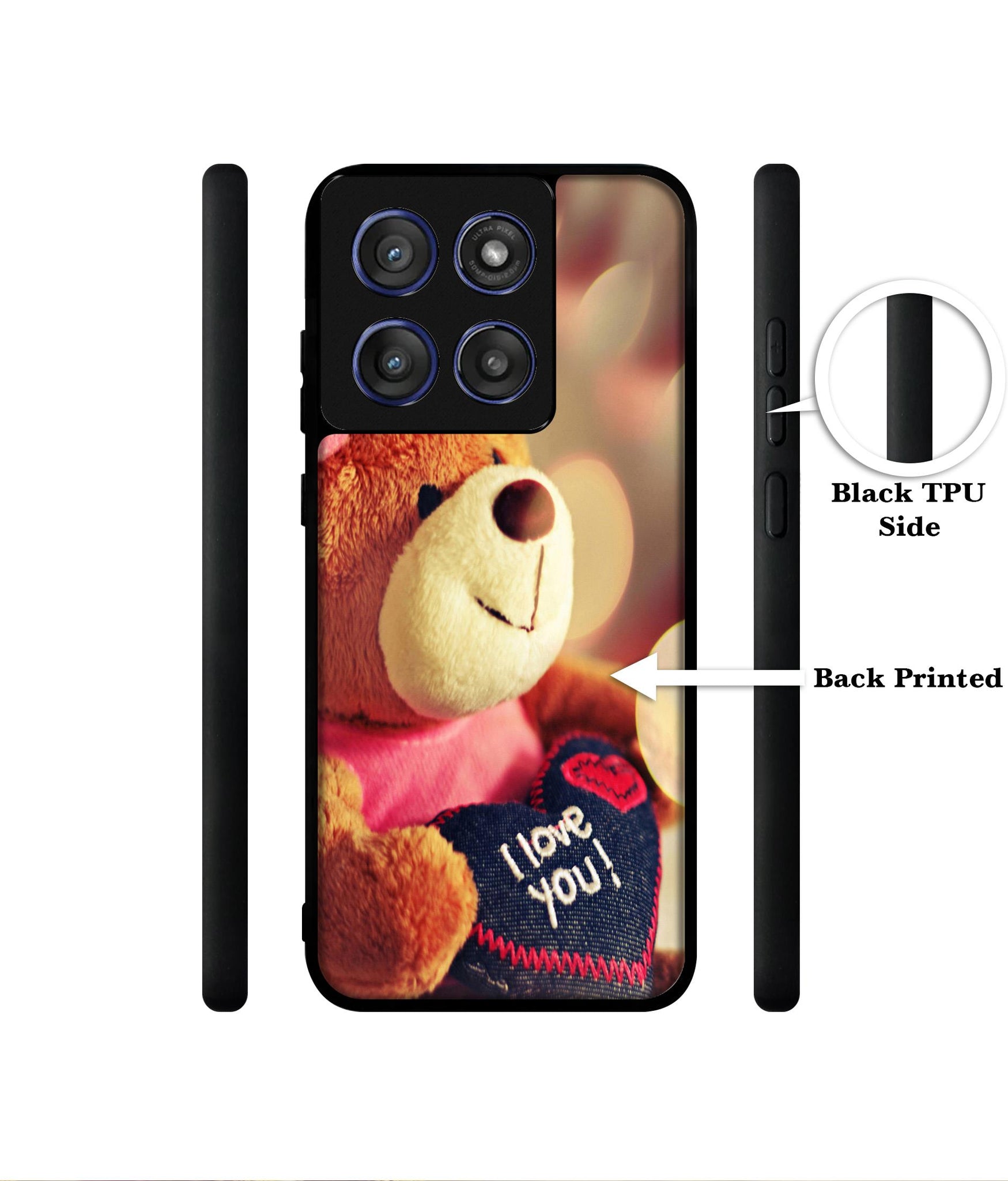 Teddy Bear Designer 2D Printed Back Case Cover for Motorola Edge 60 Stylus 5G