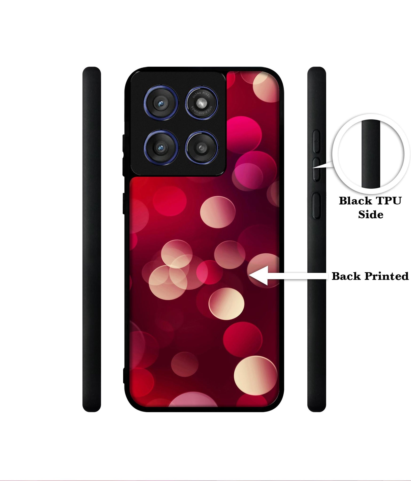 3D Circles Designer 2D Printed Back Case Cover for Motorola Edge 60 Stylus 5G