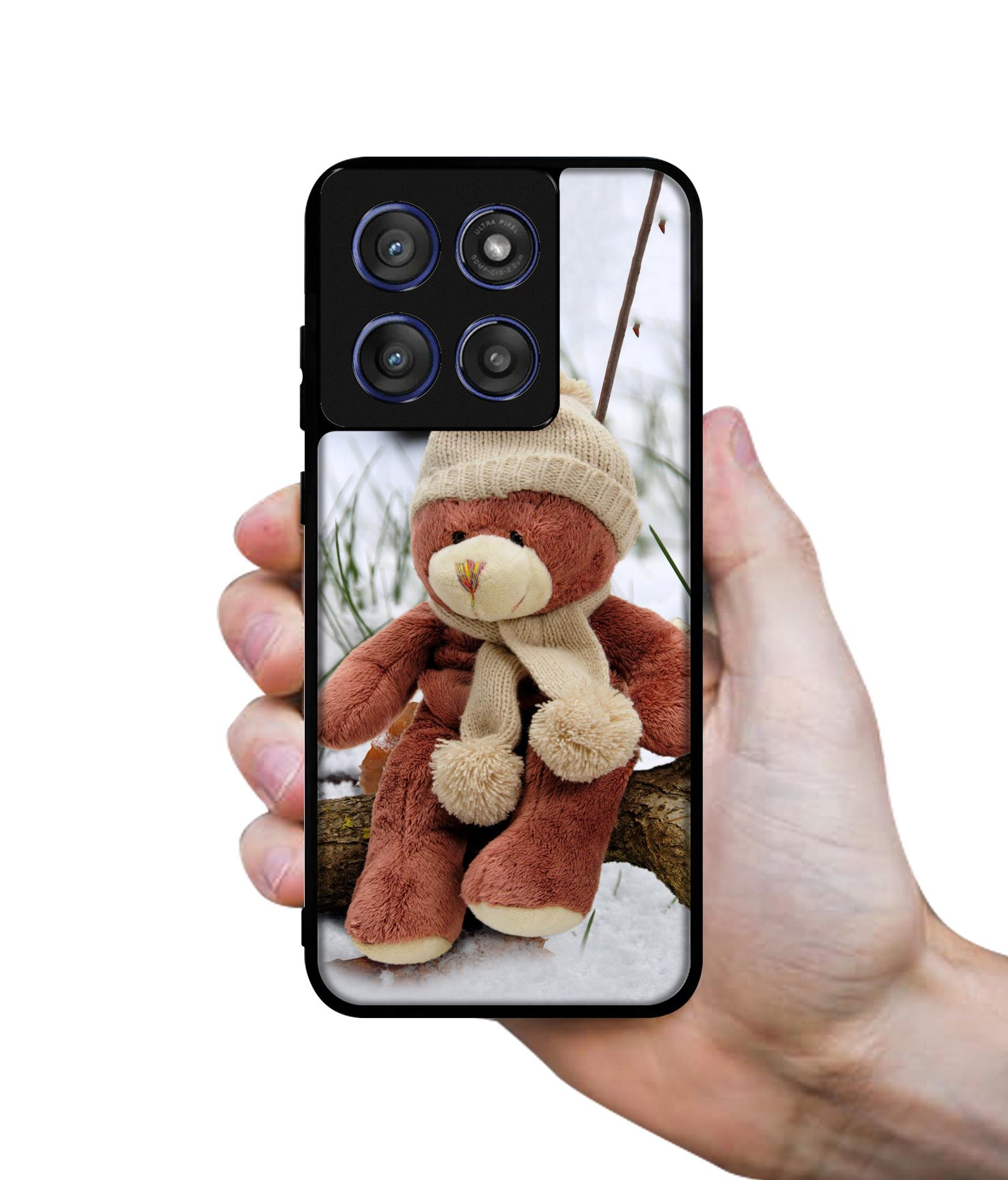 Woolen Bear Designer 2D Printed Back Case Cover for Motorola Edge 60 Stylus 5G